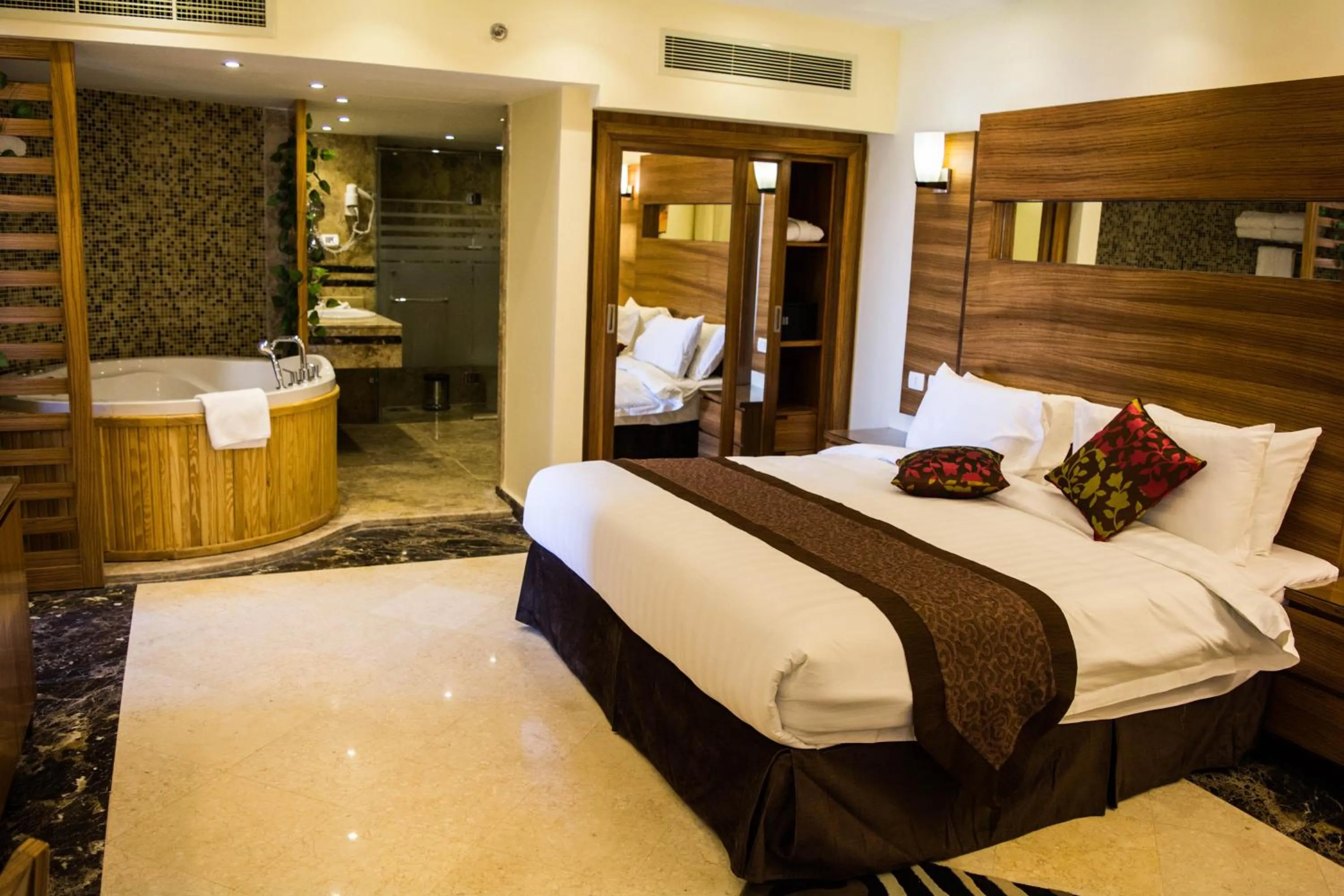 Bed in Tolip Taba Resort And Spa