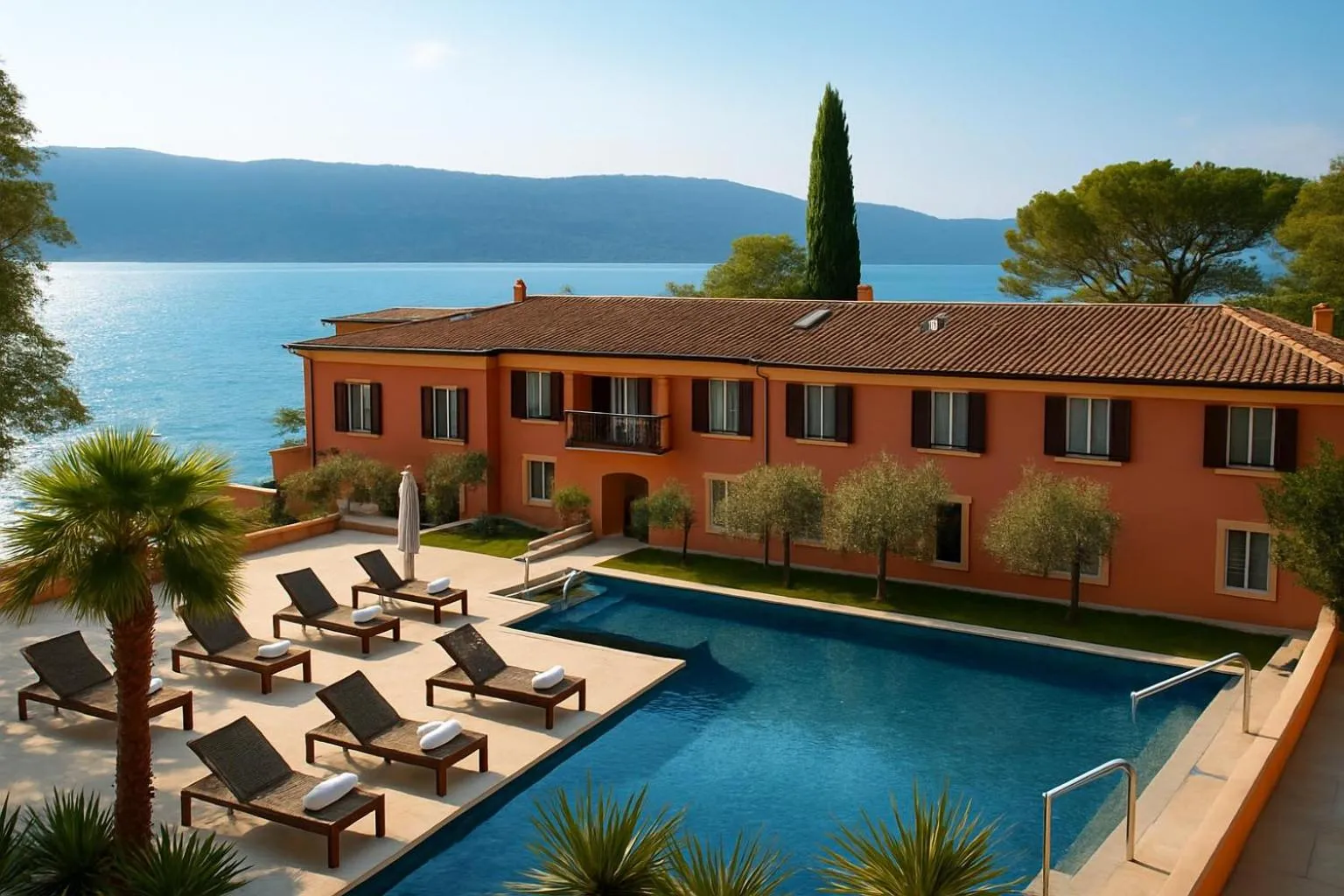 Swimming pool in Boutique Hotel Bogliaco