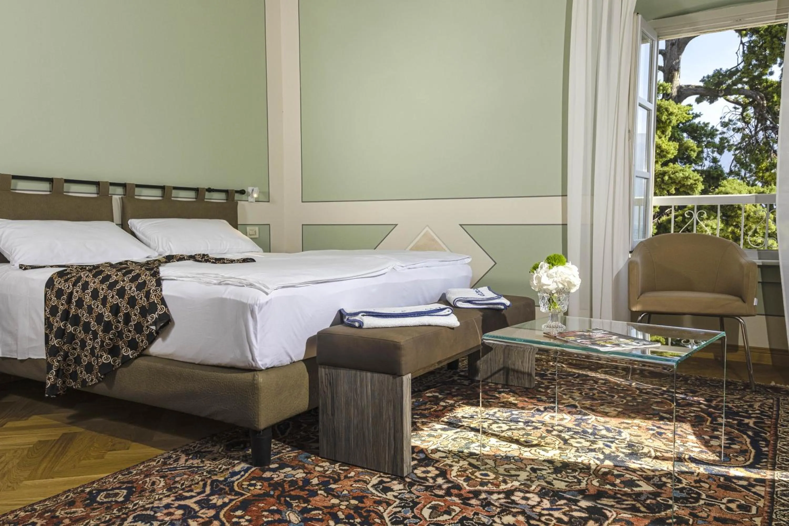 Bed in Hotel Bogliaco