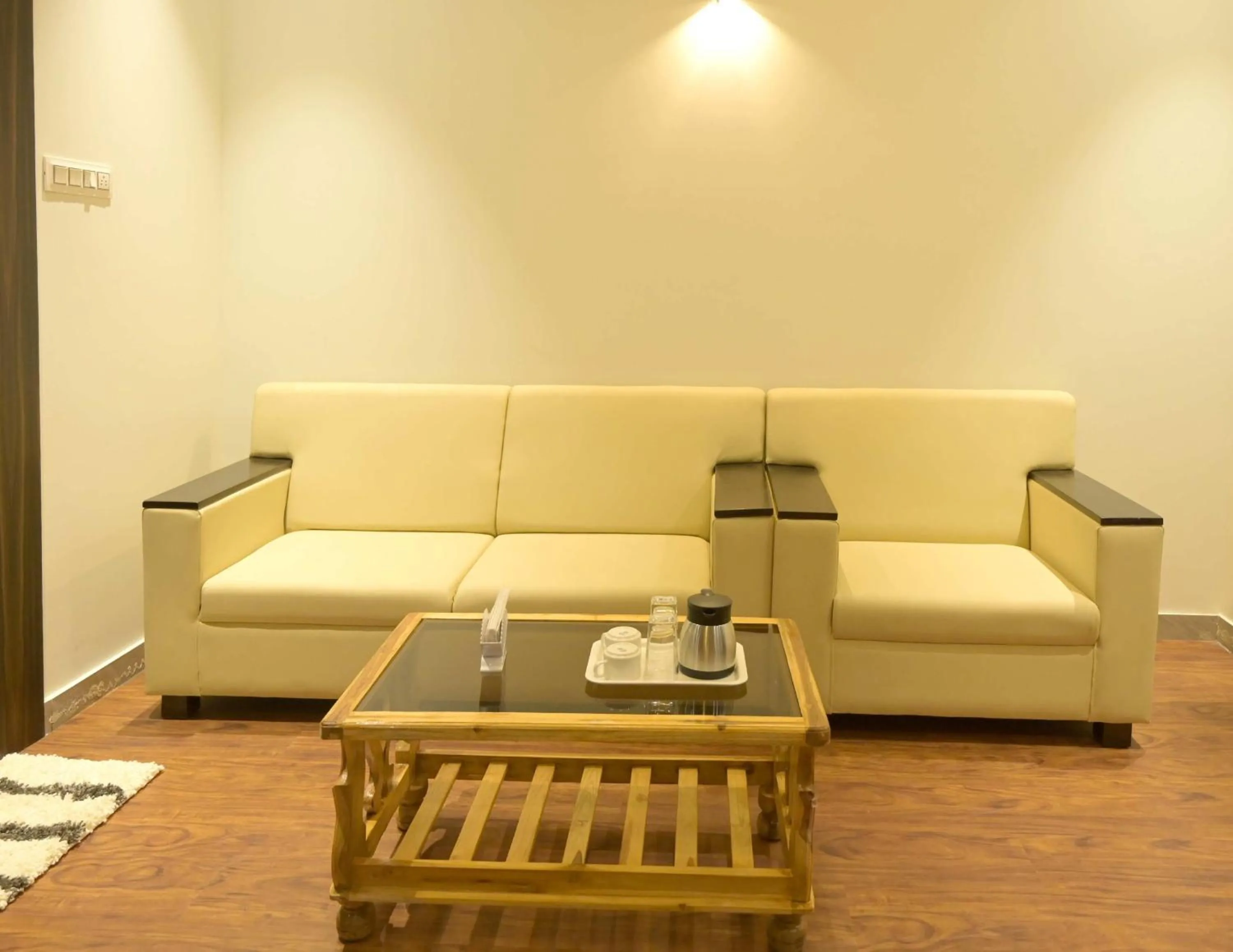 Seating area in Hotel Limelight