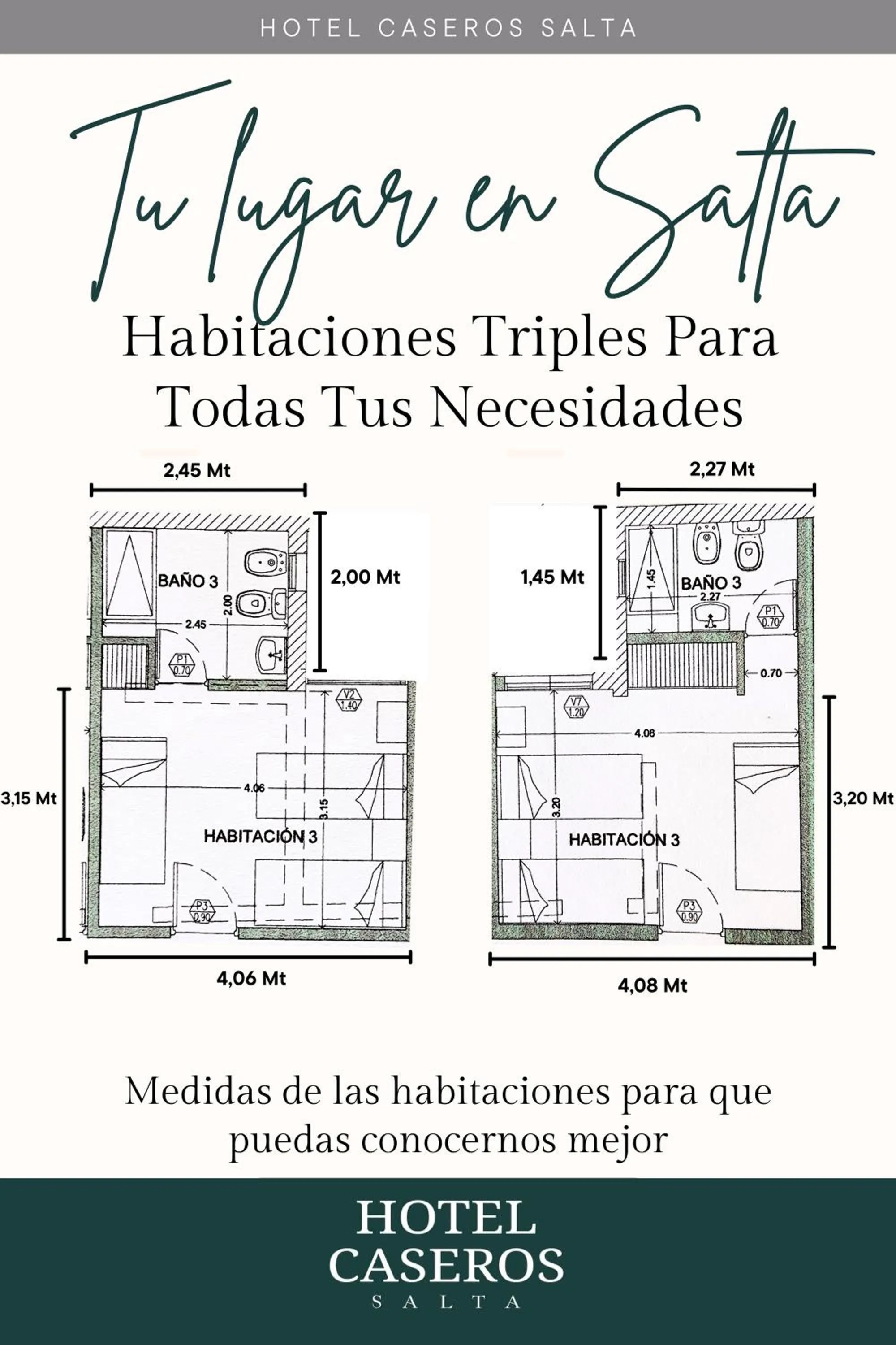Floor plan in Hotel Caseros Salta