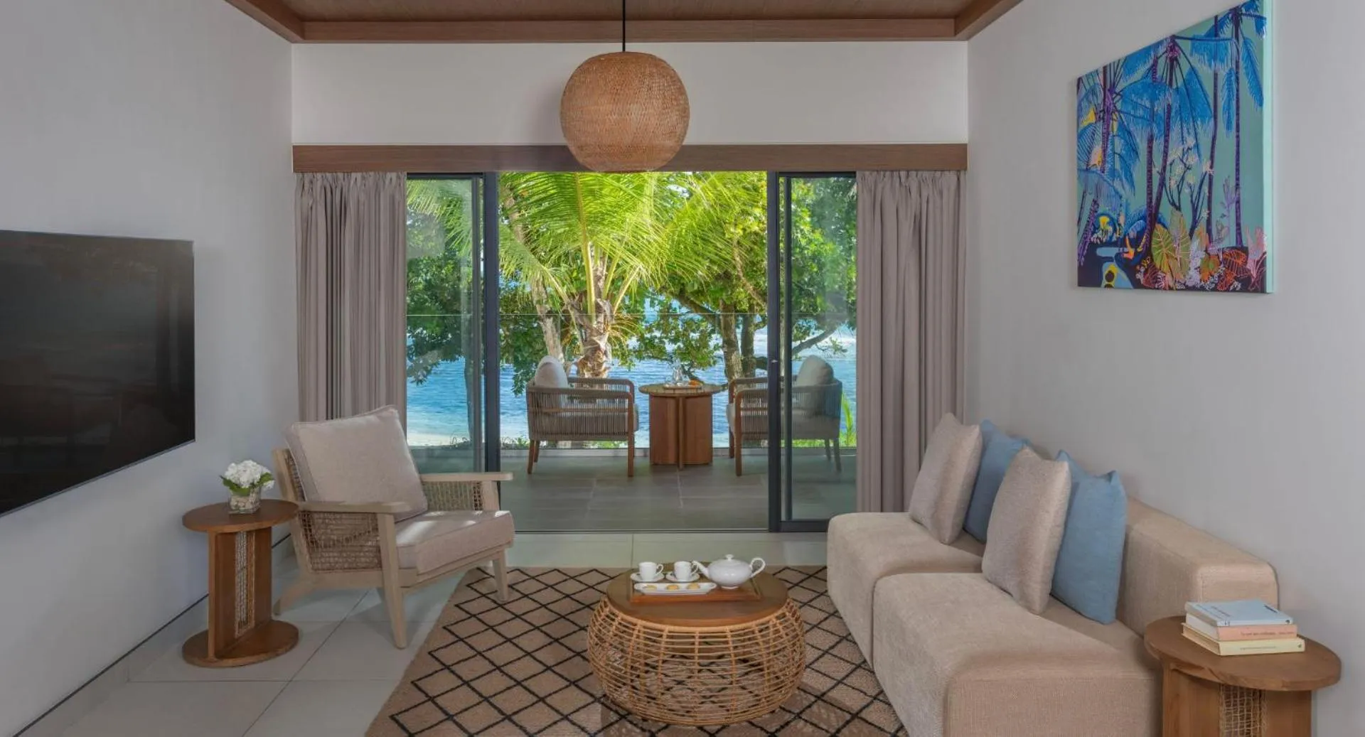 Living room in Avani+ Barbarons Seychelles