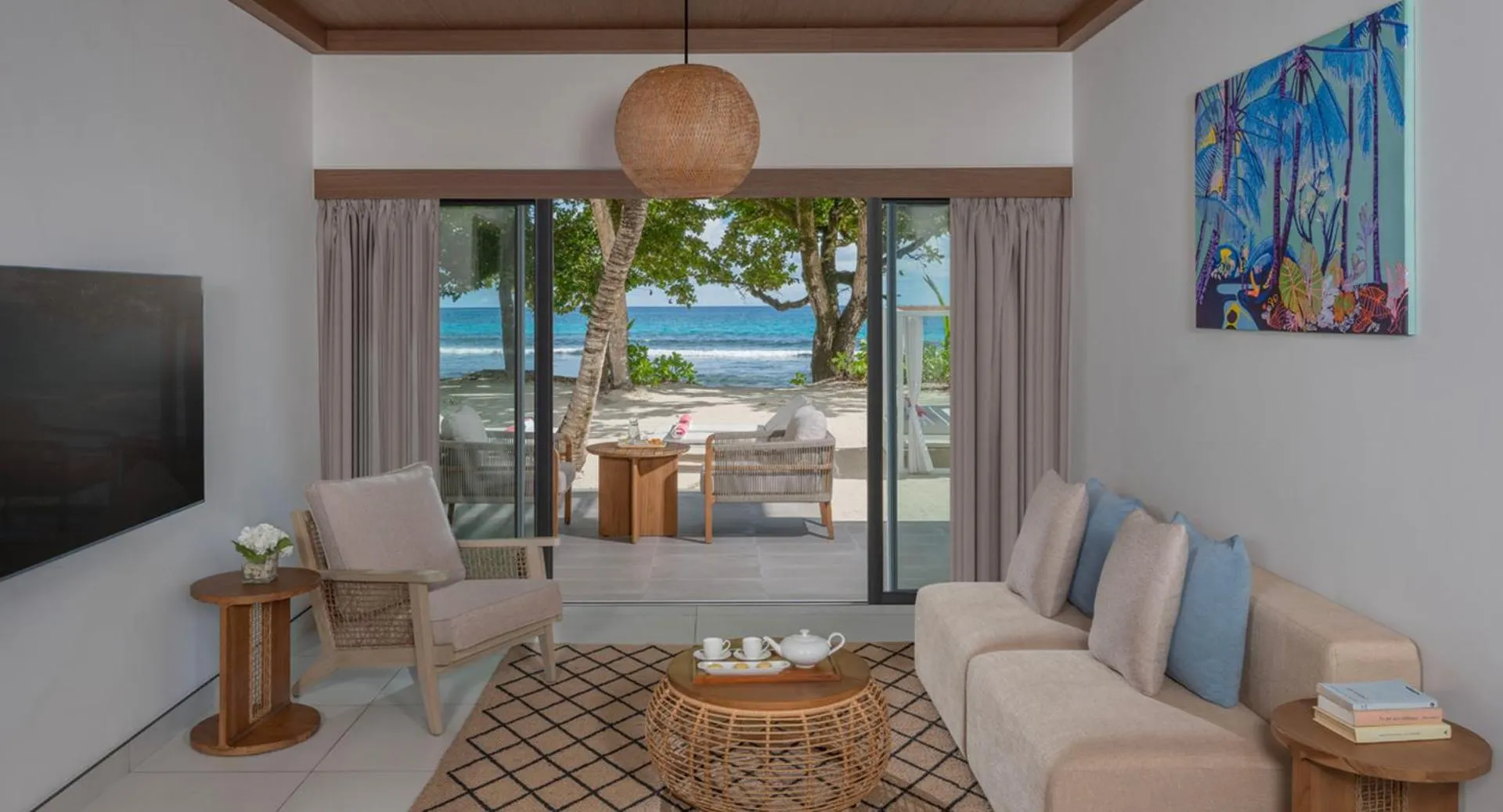Living room in Avani+ Barbarons Seychelles
