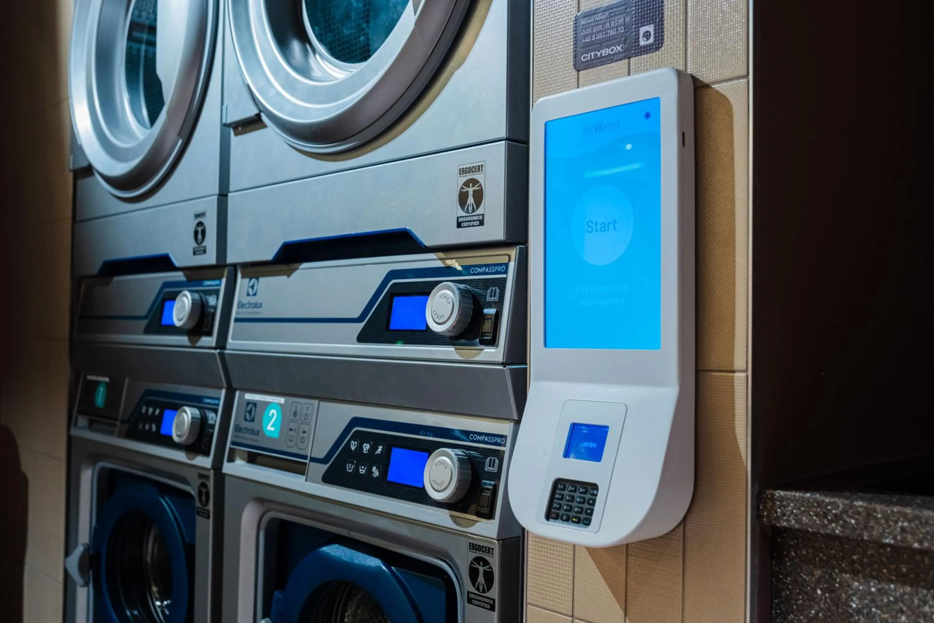 laundry in Citybox Stockholm