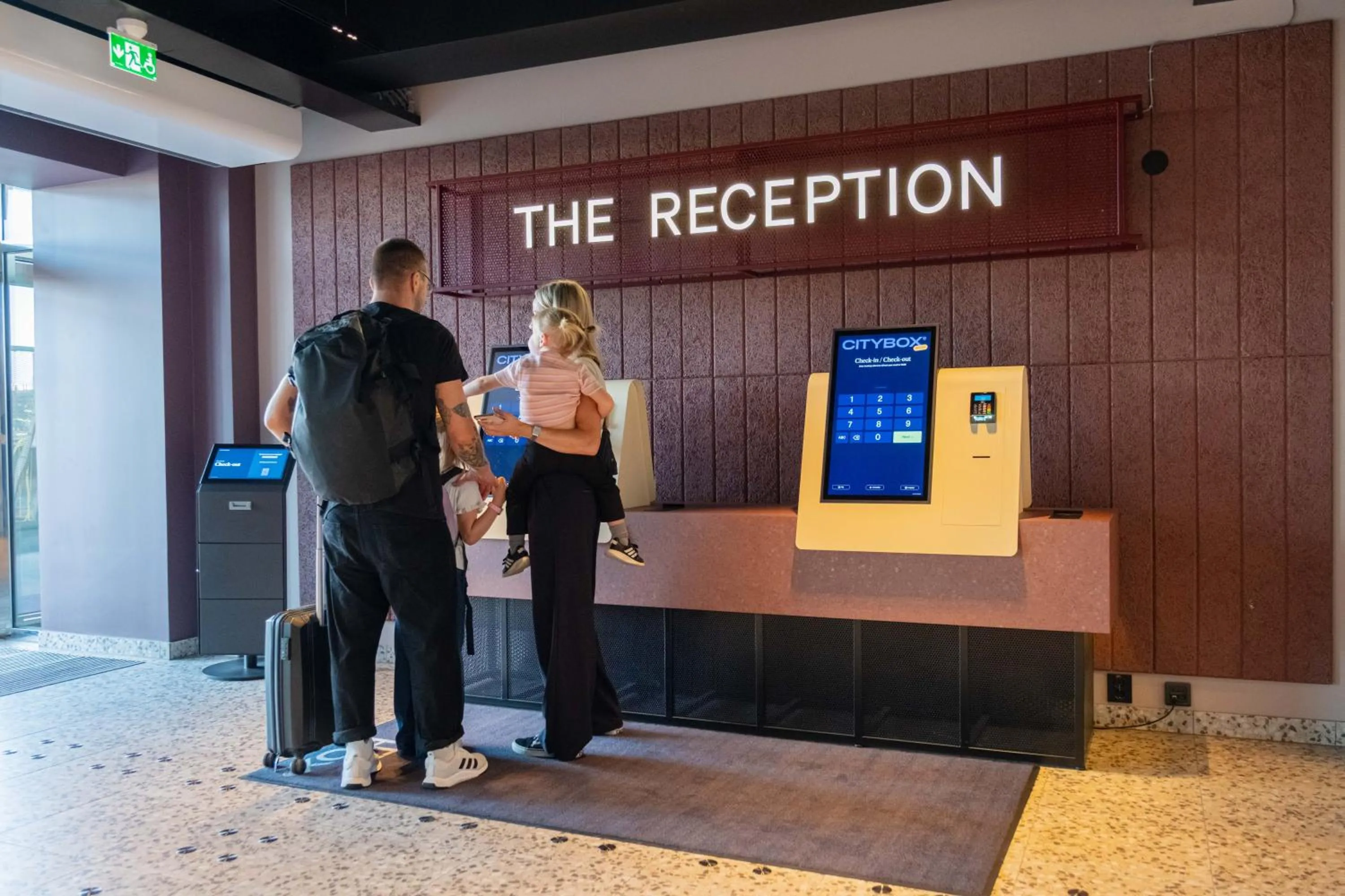 Lobby or reception in Citybox Stockholm