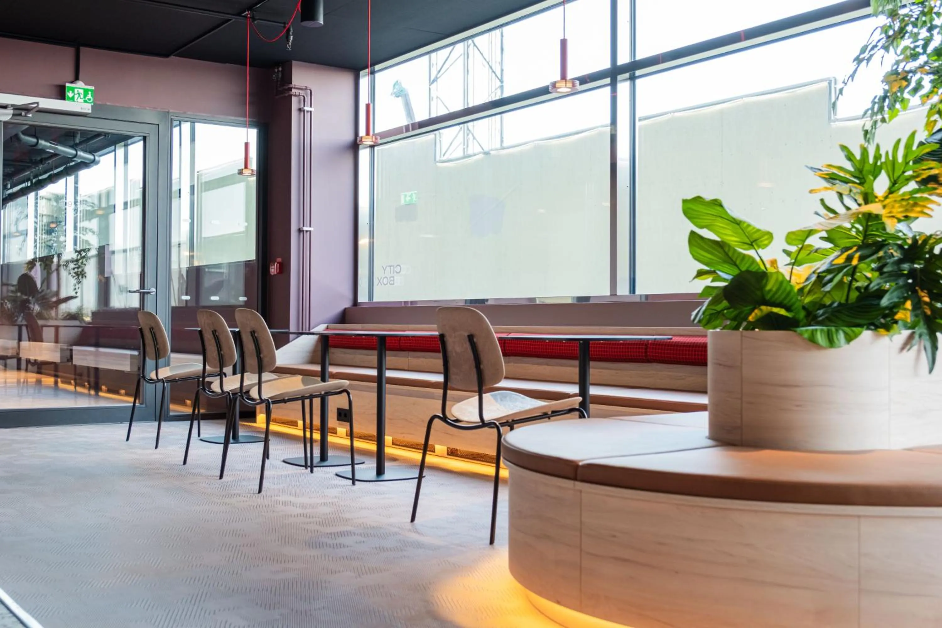 Seating area in Citybox Stockholm