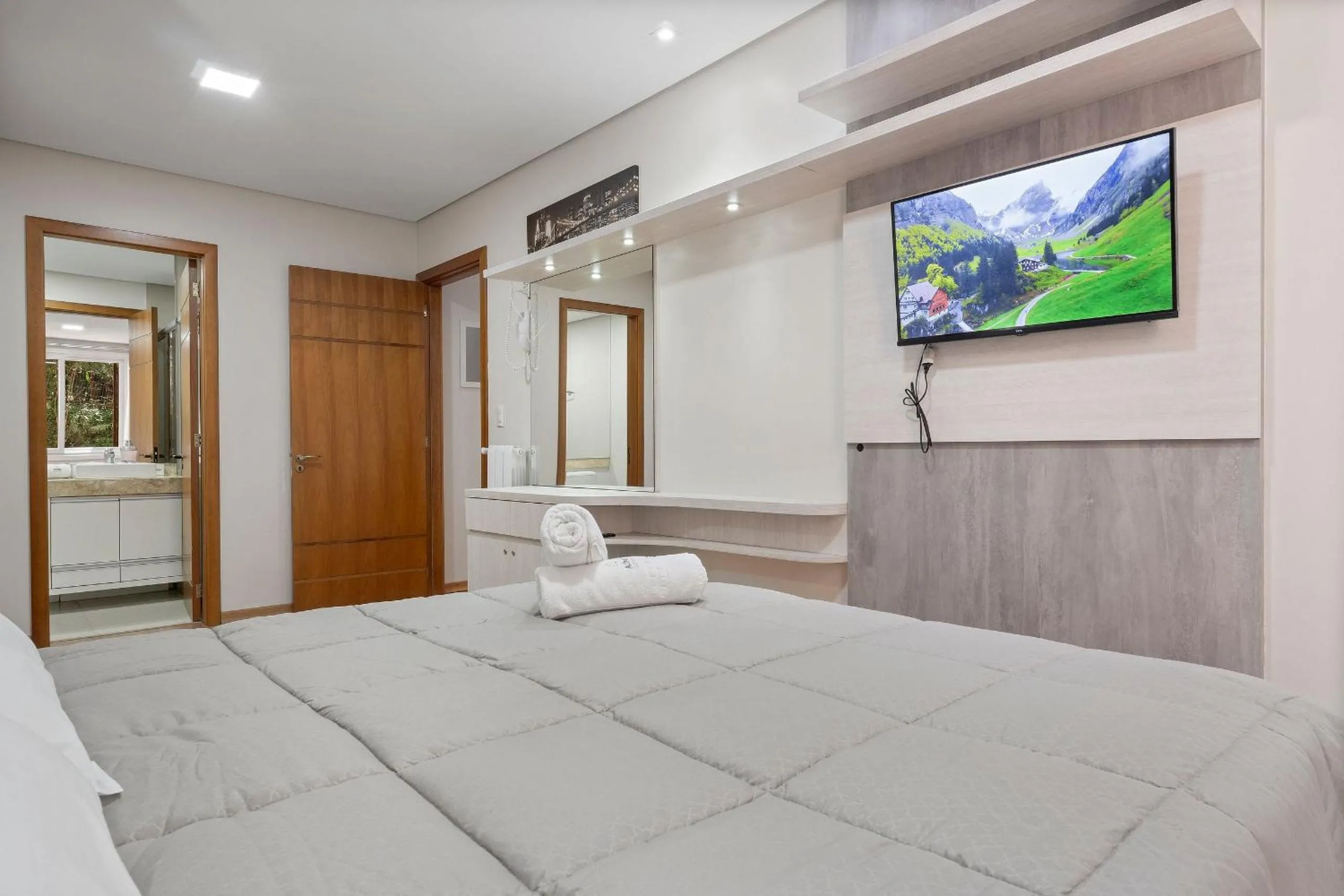 Bed in Flores da Montanha Centro by Achei Gramado