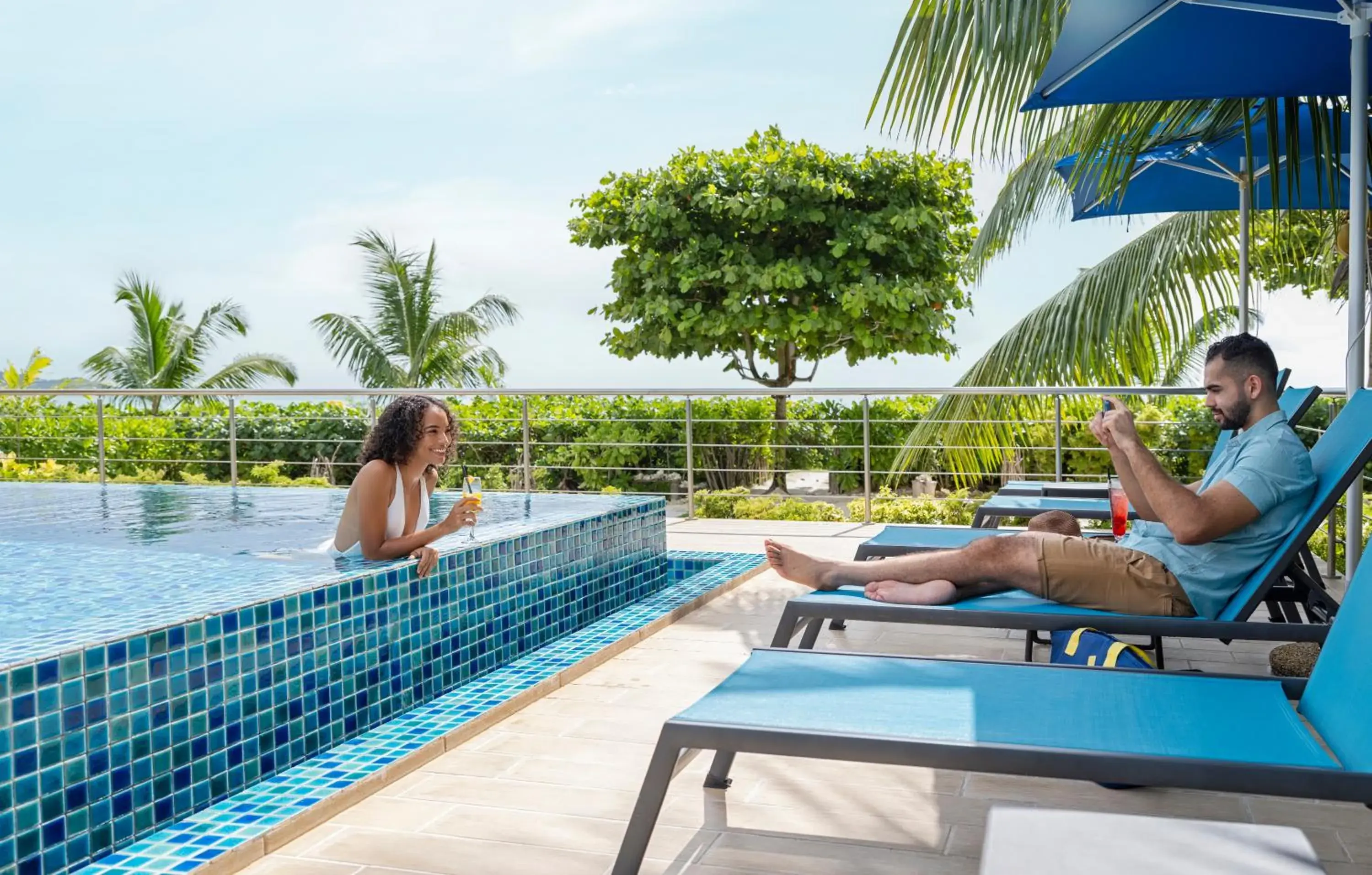 Swimming pool in Acajou Beach Resort Swimming pool in Acajou Beach Resort