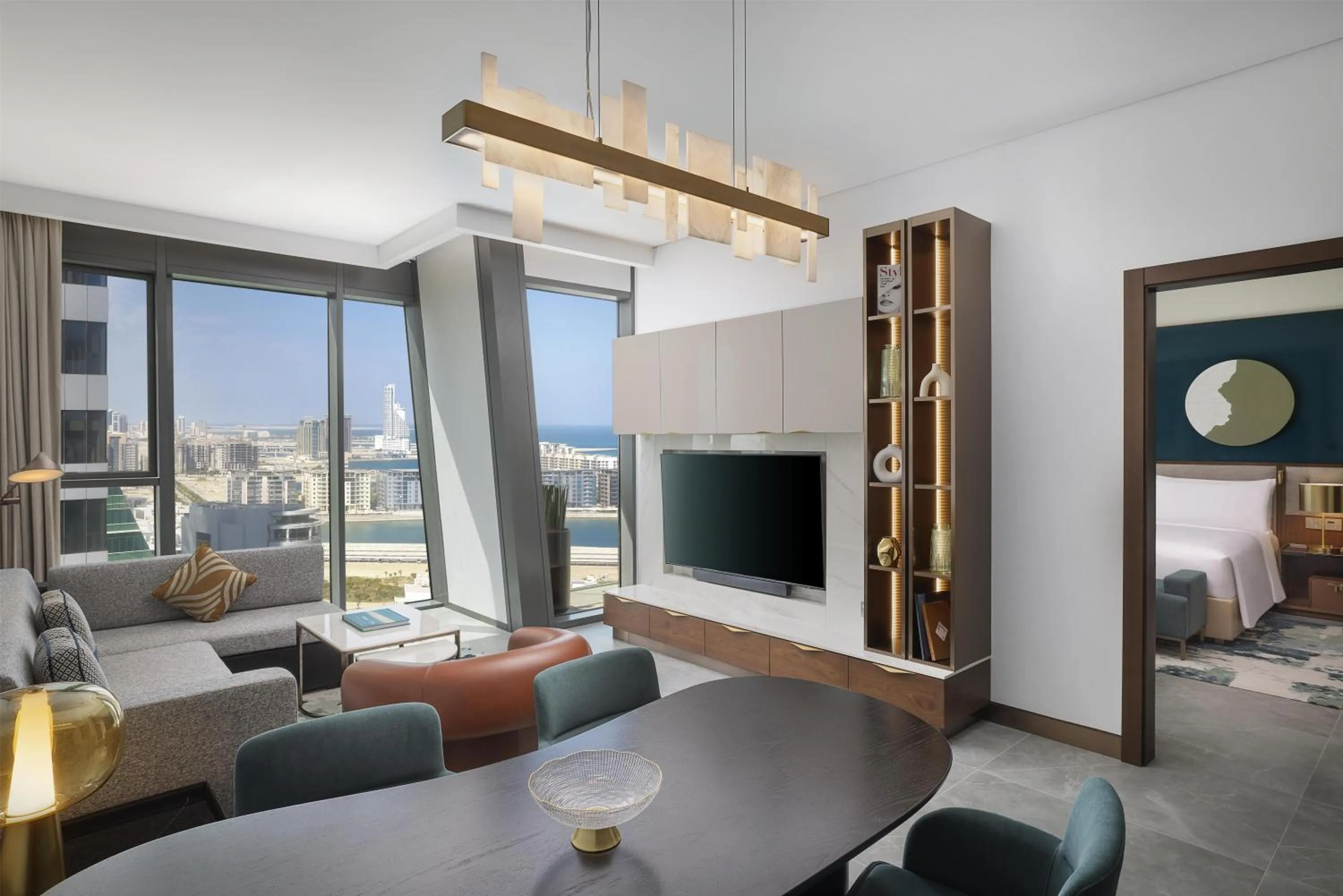 Living room in Conrad Bahrain Financial Harbour