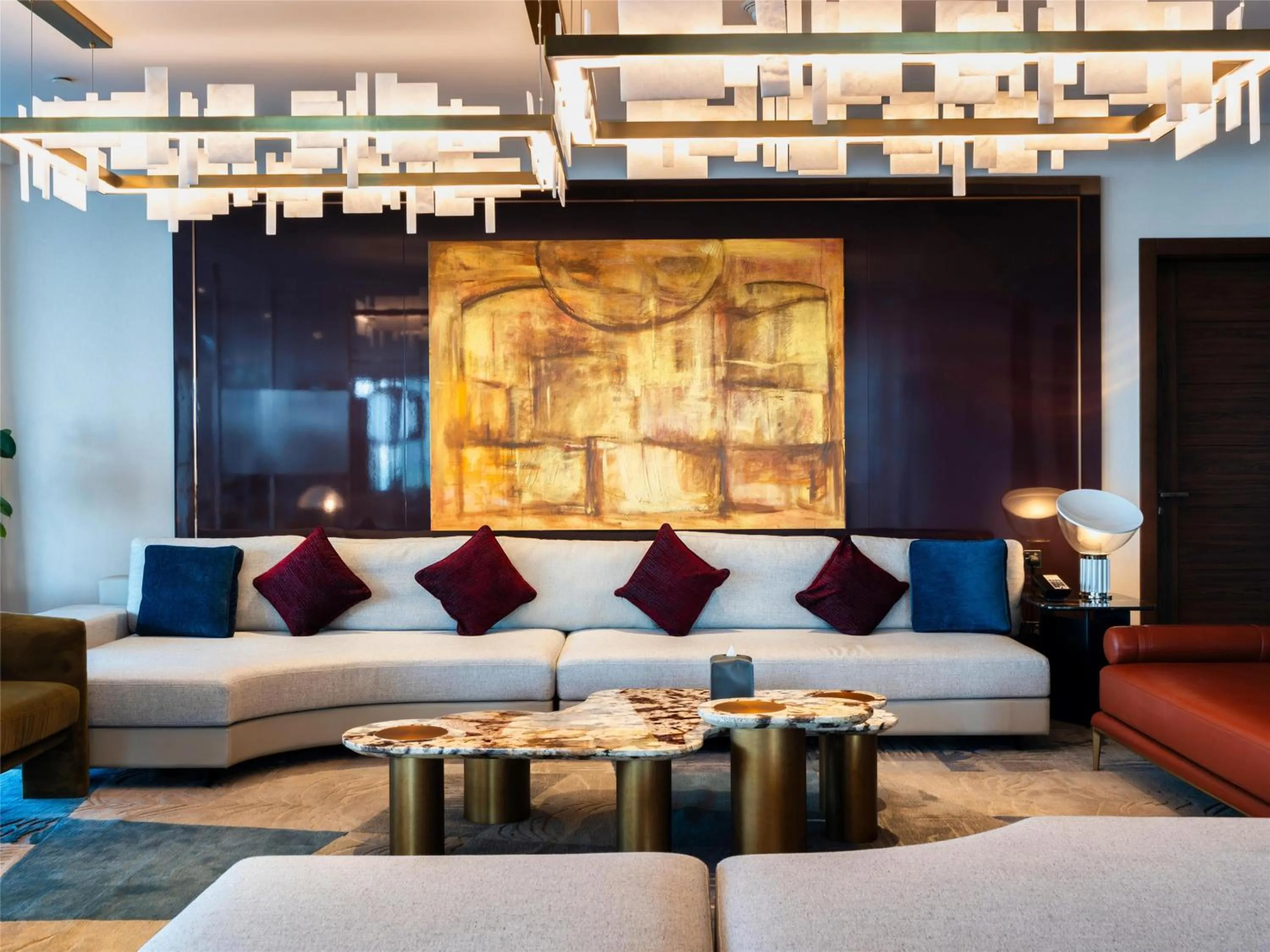 Living room in Conrad Bahrain Financial Harbour