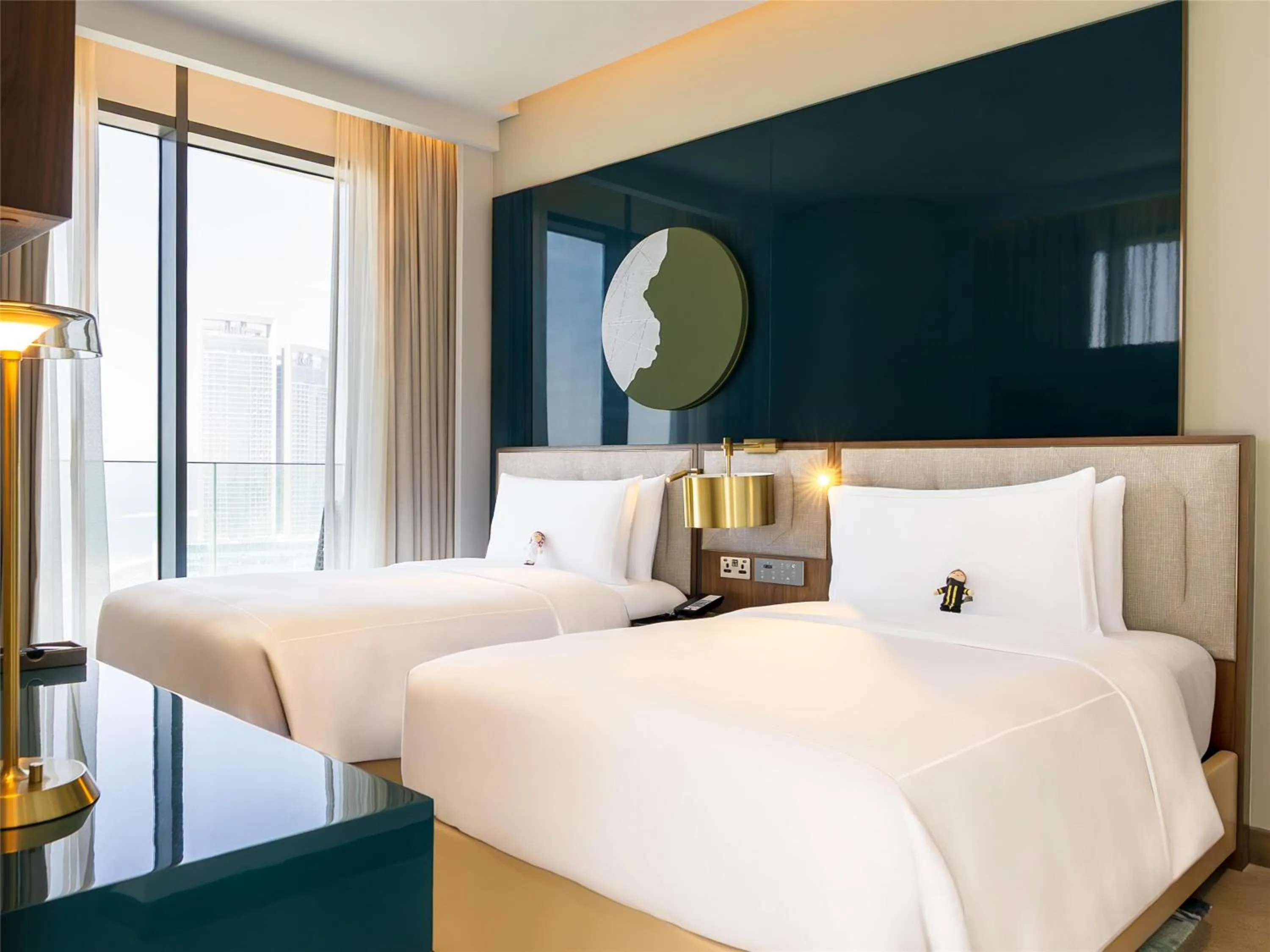 Bed in Conrad Bahrain Financial Harbour