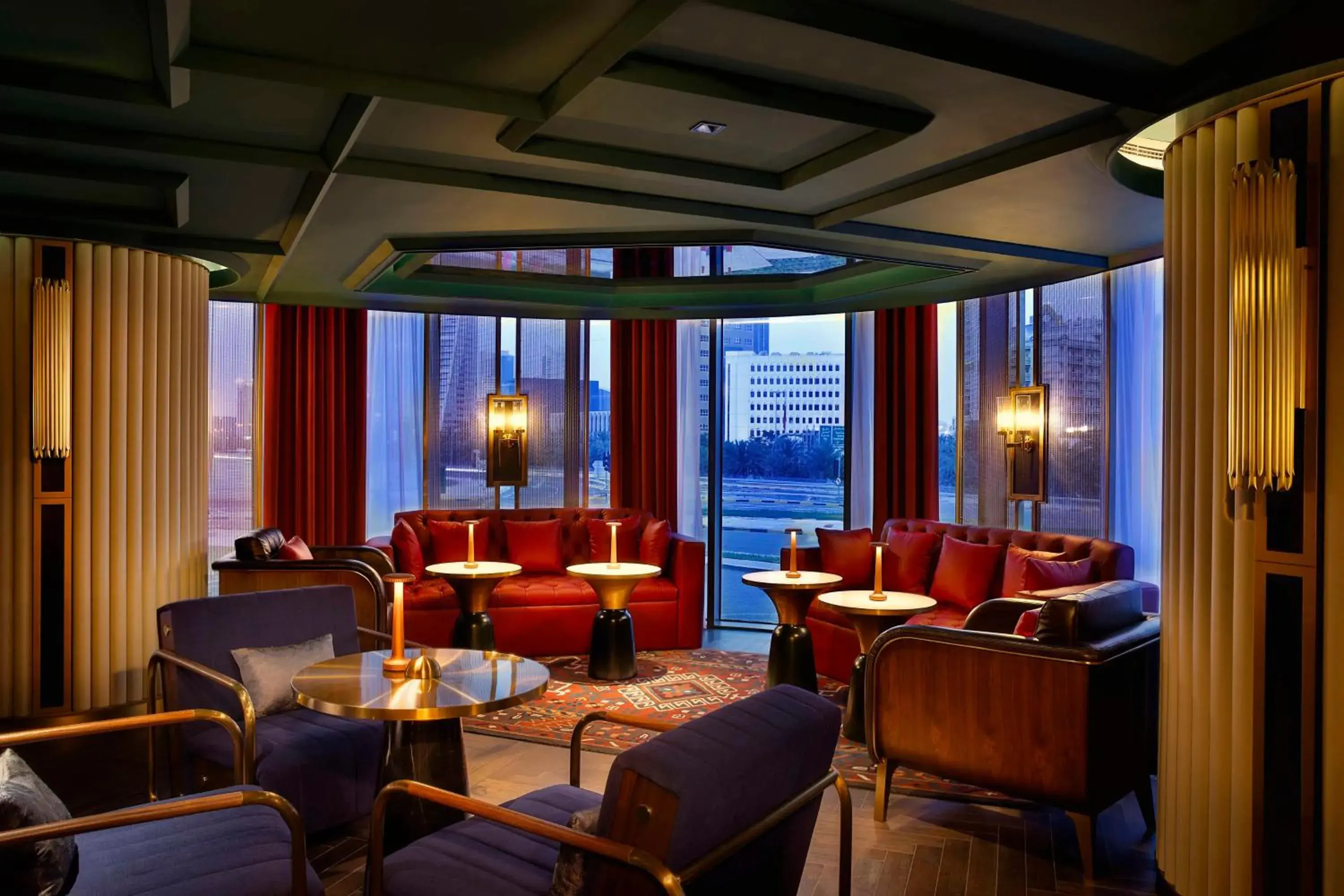 Lounge or bar in Conrad Bahrain Financial Harbour Lounge or bar in Conrad Bahrain Financial Harbour