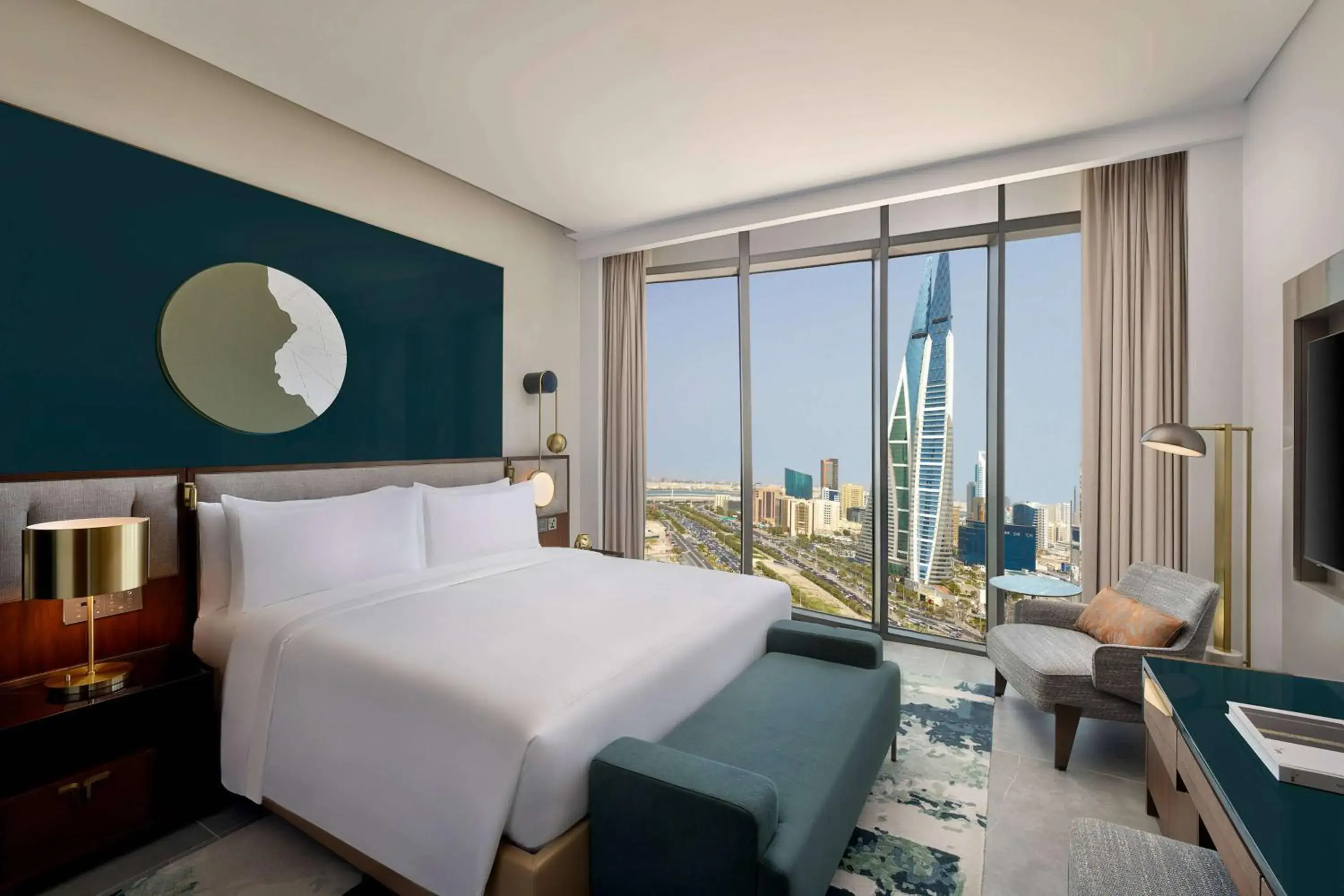 Two-Bedroom Premier Residential King Suite in Conrad Bahrain Financial Harbour Two-Bedroom Premier Residential King Suite in Conrad Bahrain Financial Harbour