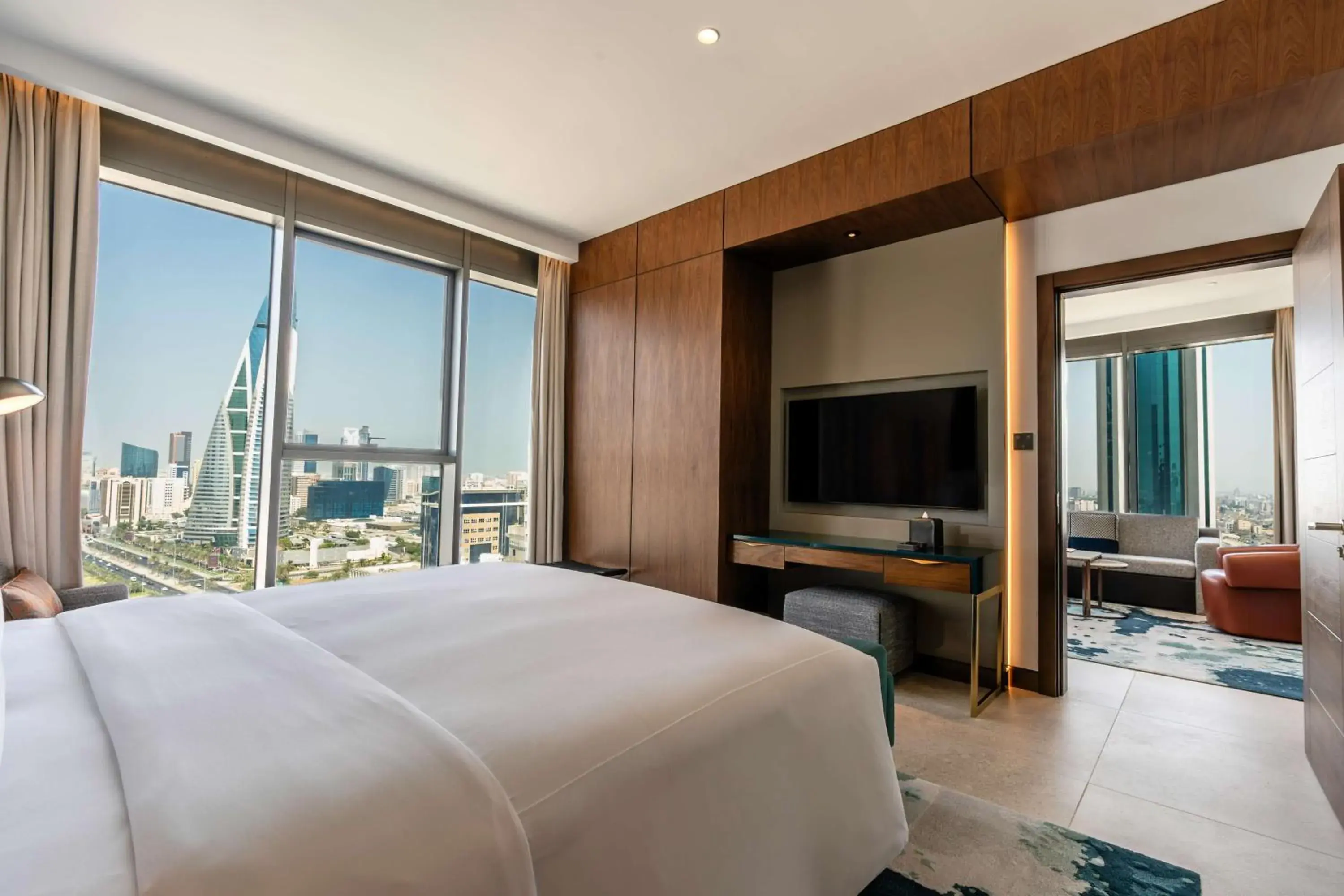 King One Bedroom Corner Suite Bay View in Conrad Bahrain Financial Harbour King One Bedroom Corner Suite Bay View in Conrad Bahrain Financial Harbour