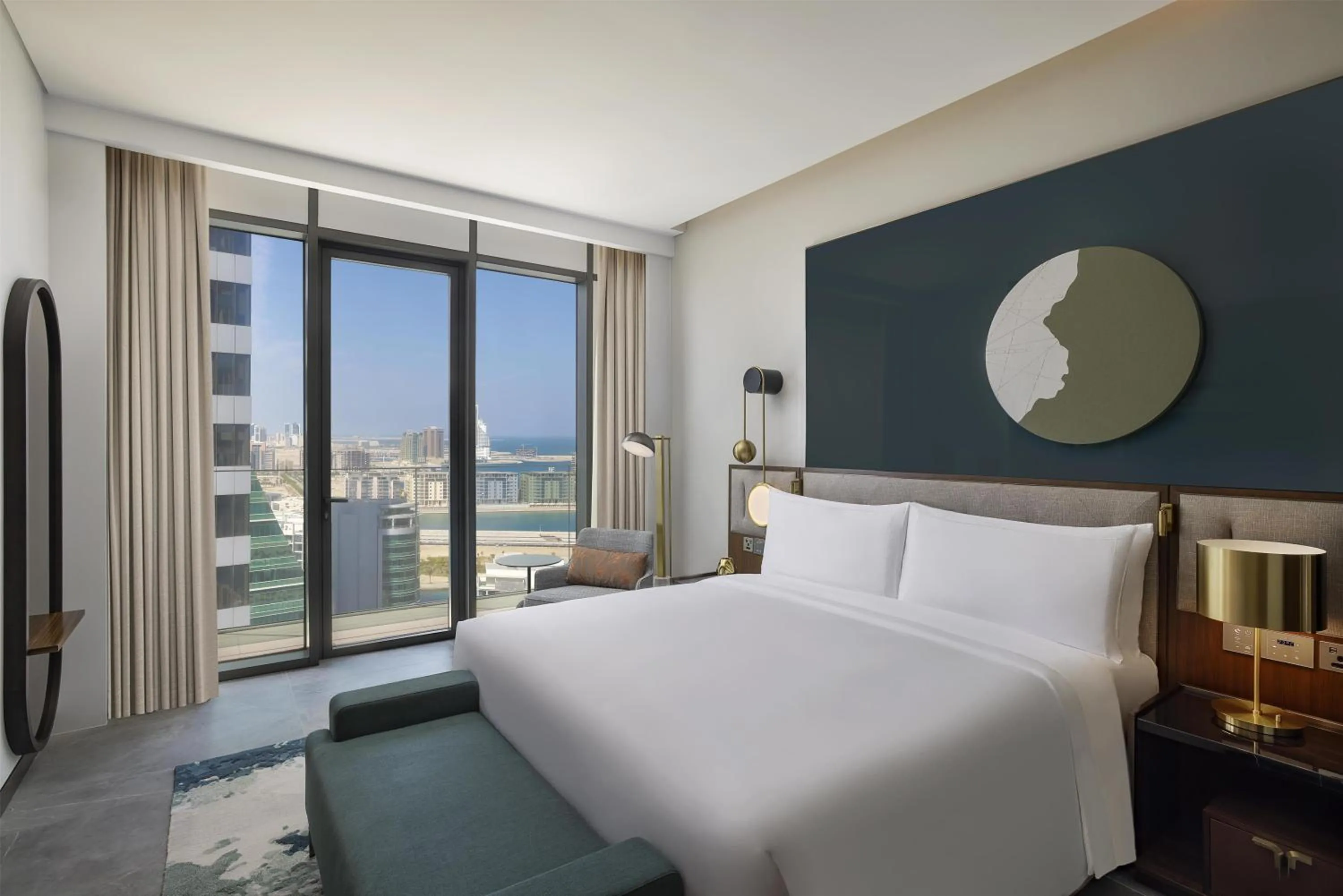 Bed in Conrad Bahrain Financial Harbour