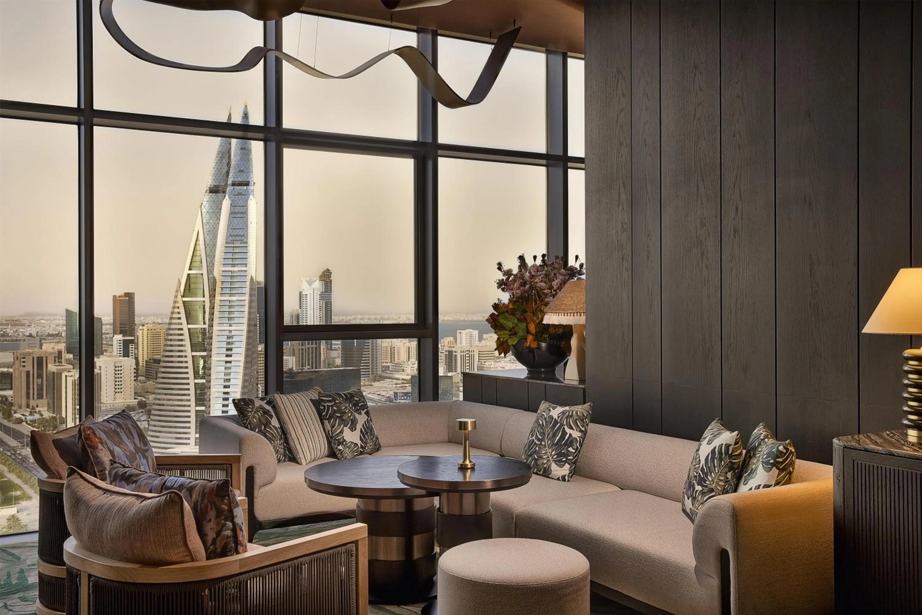Living room in Conrad Bahrain Financial Harbour