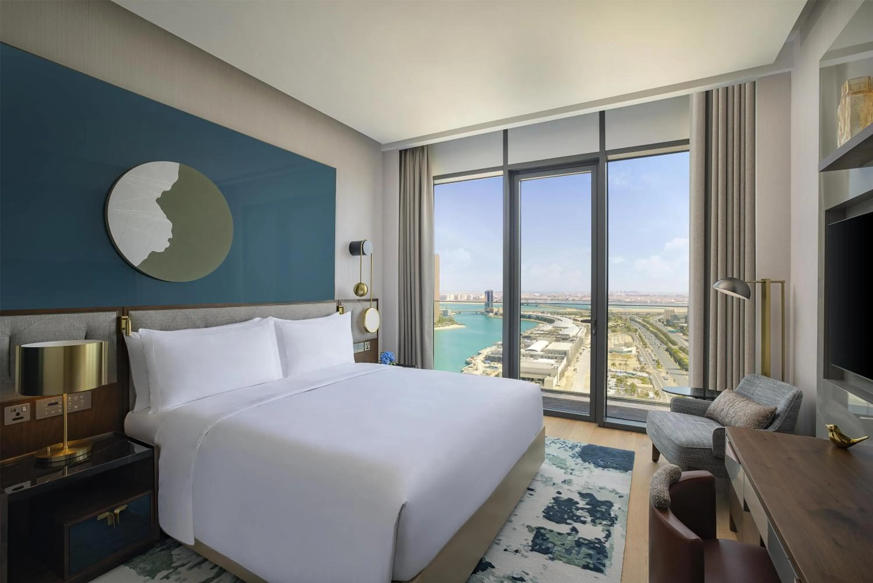 Bed in Conrad Bahrain Financial Harbour