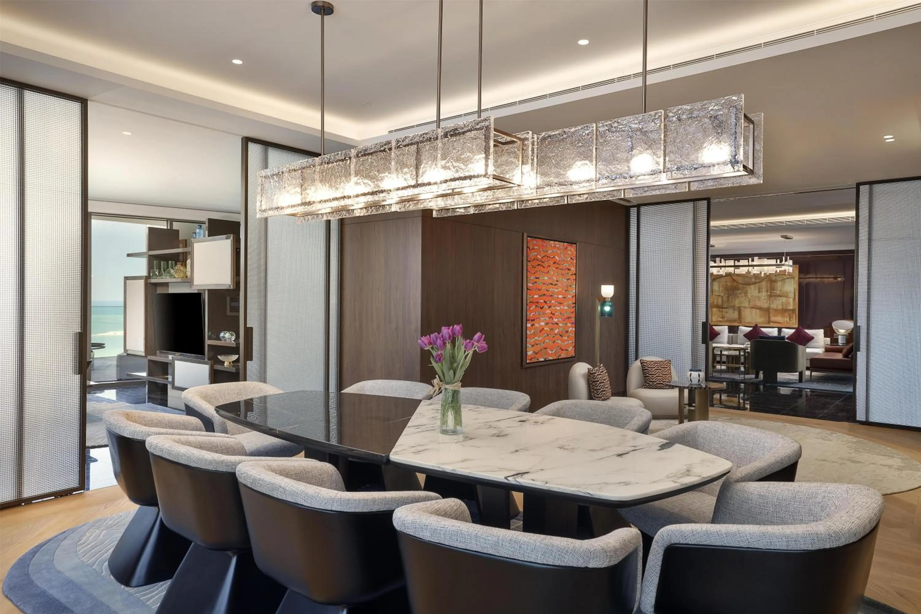 Living room in Conrad Bahrain Financial Harbour