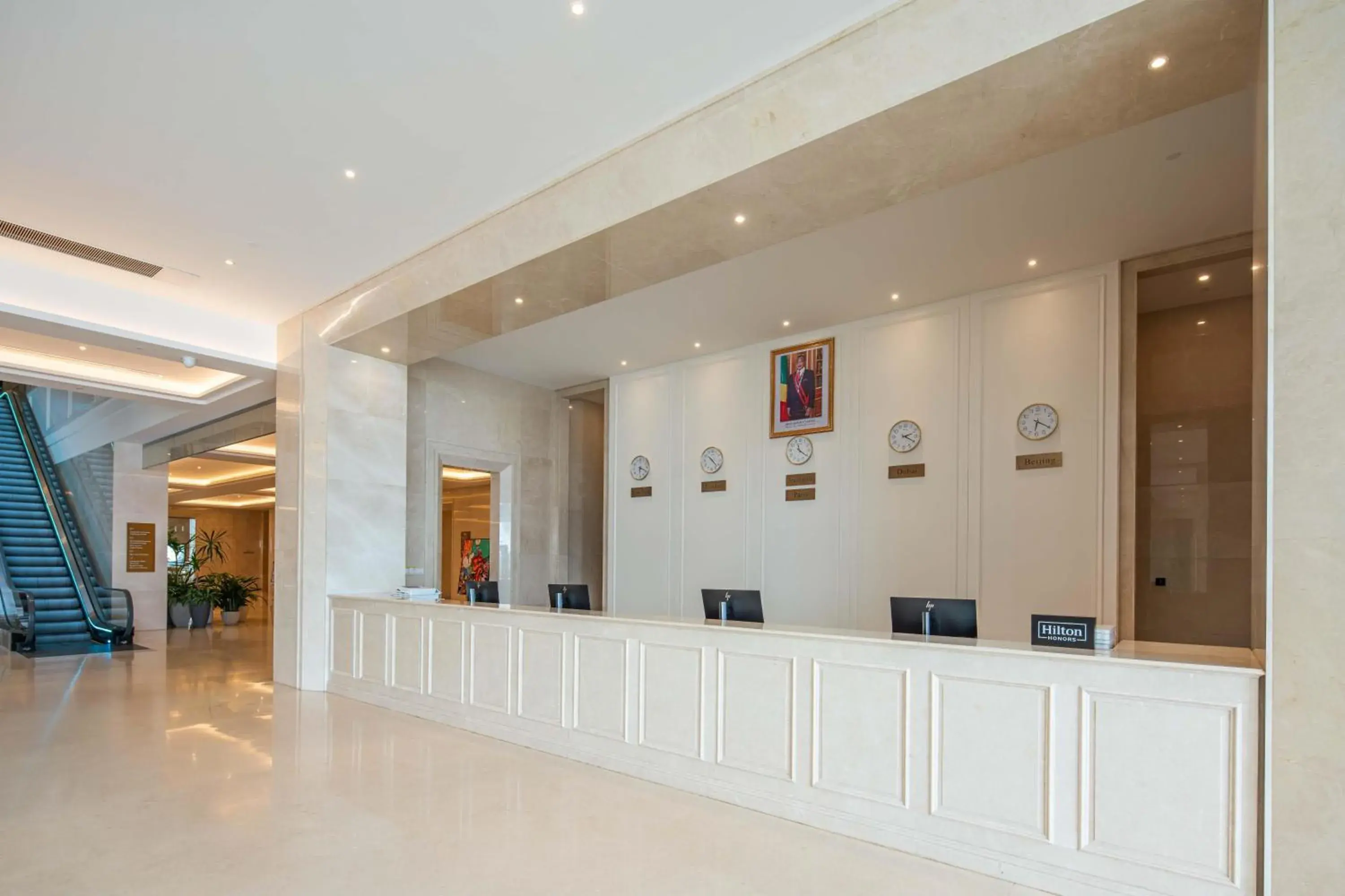 Lobby or reception in Hilton Brazzaville Les Tours Jumelles Hotel & Residences Lobby or reception in Hilton Brazzaville Les Tours Jumelles Hotel & Residences