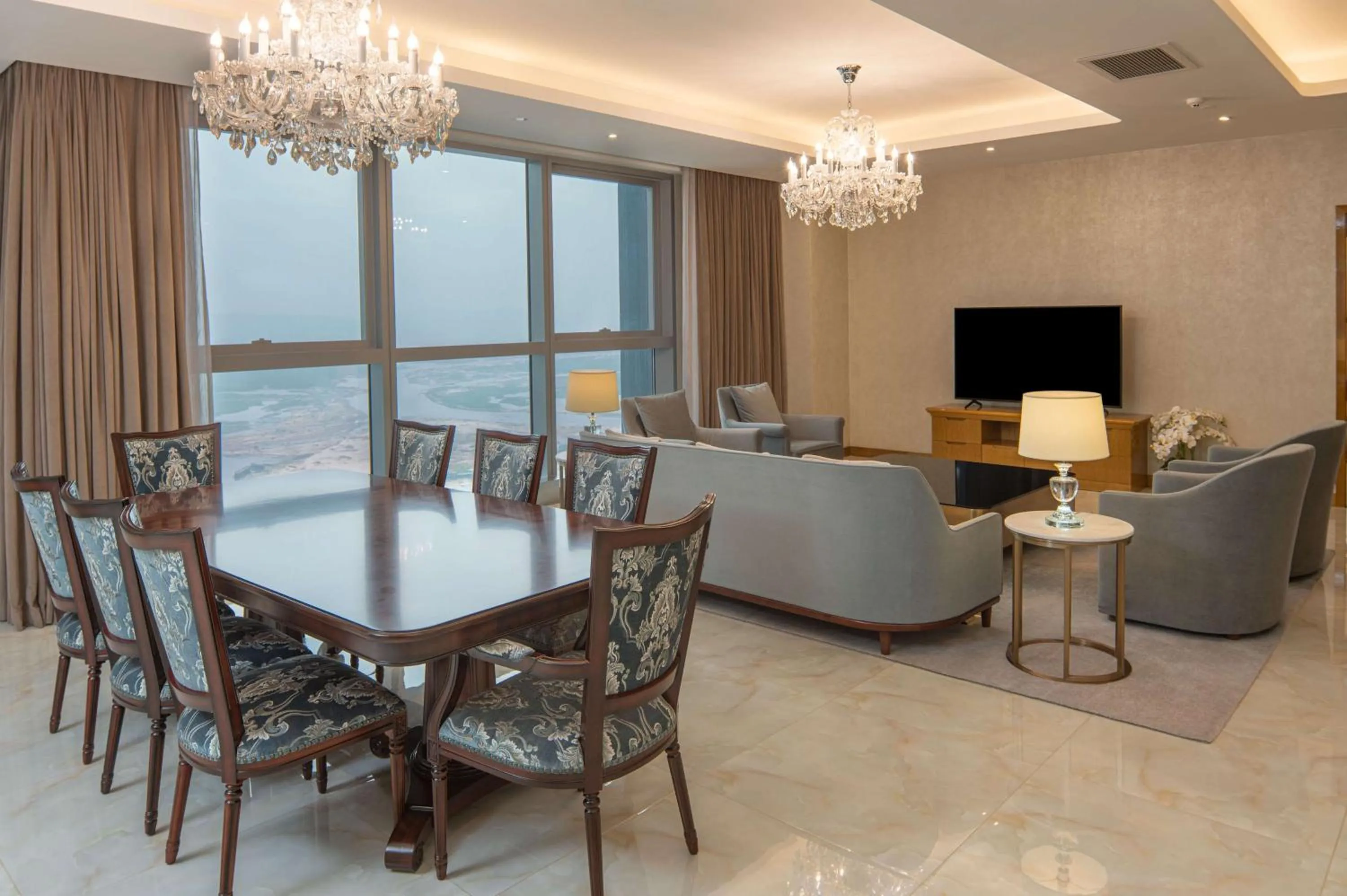Living room in Hilton Brazzaville Les Tours Jumelles Hotel & Residences