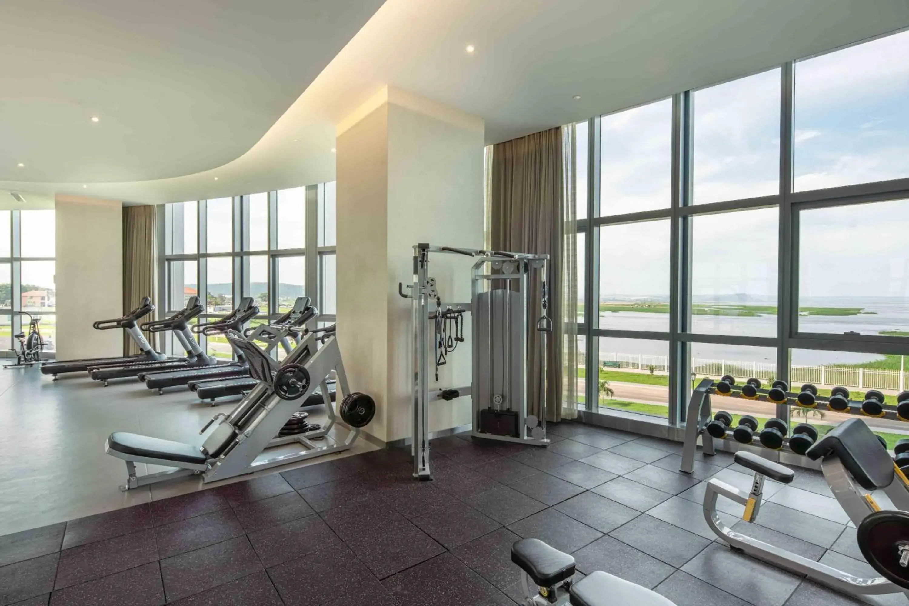 Fitness centre/facilities in Hilton Brazzaville Les Tours Jumelles Hotel & Residences Fitness centre/facilities in Hilton Brazzaville Les Tours Jumelles Hotel & Residences