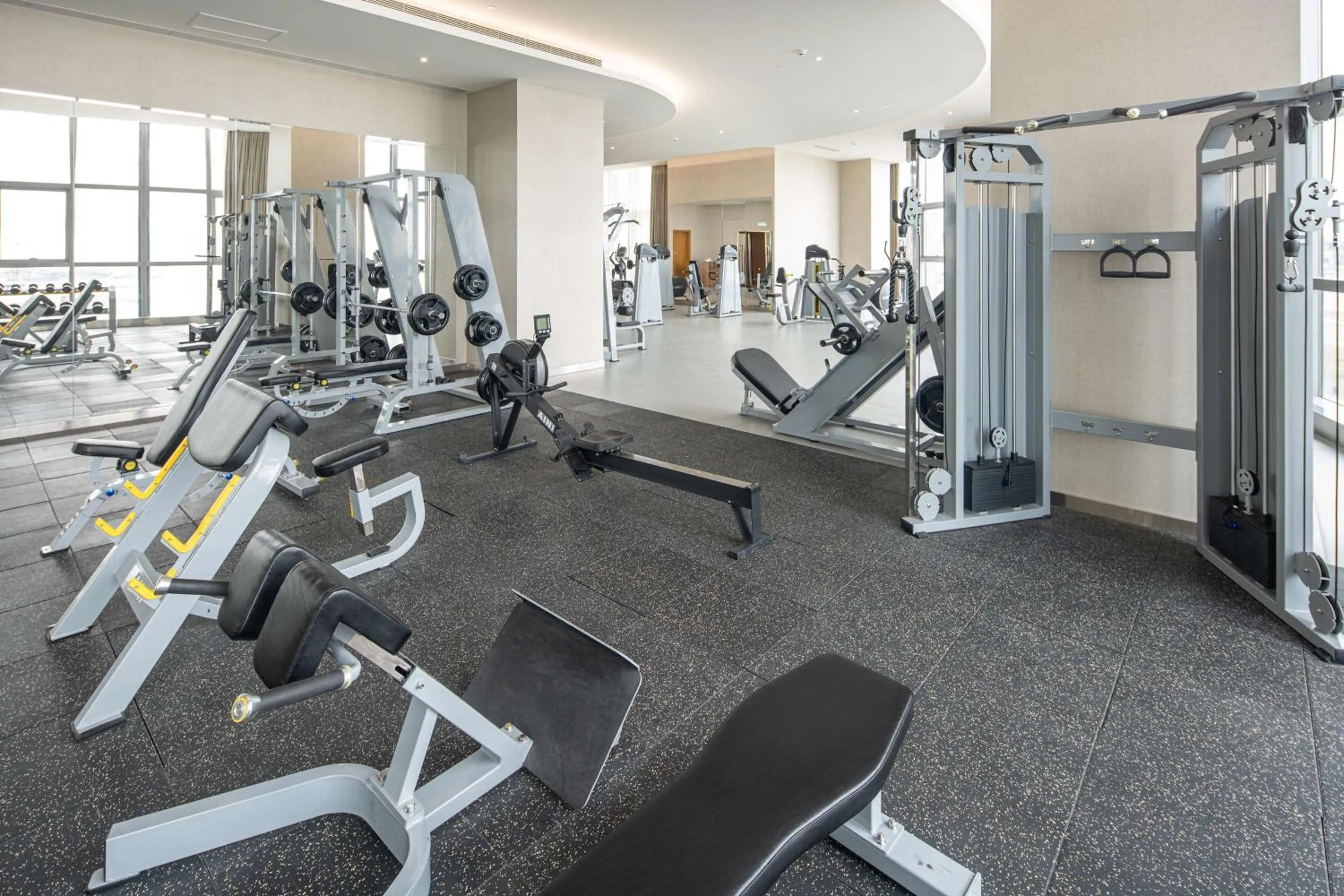 Fitness centre/facilities in Hilton Brazzaville Les Tours Jumelles Hotel & Residences