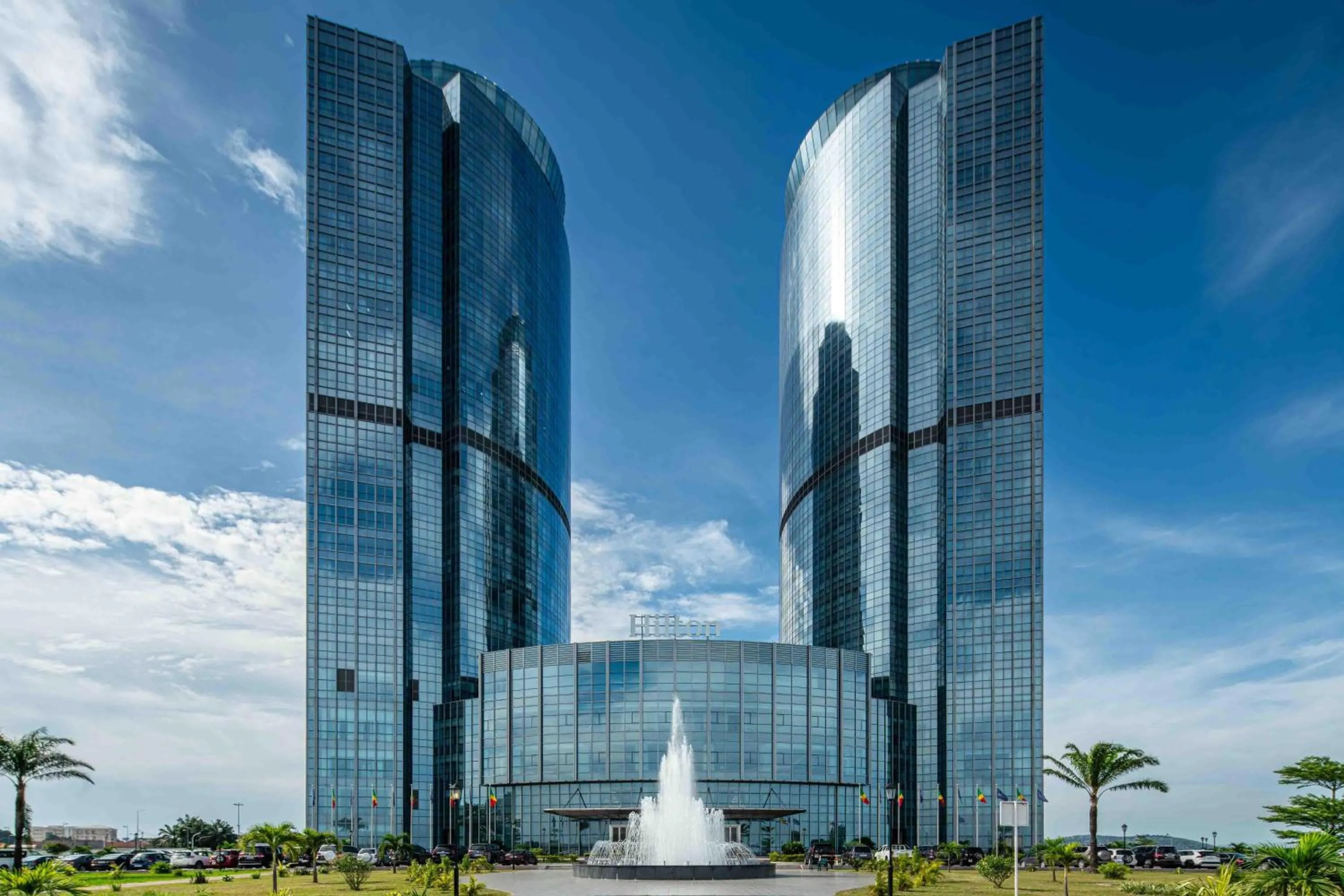 Property building in Hilton Brazzaville Les Tours Jumelles Hotel & Residences
