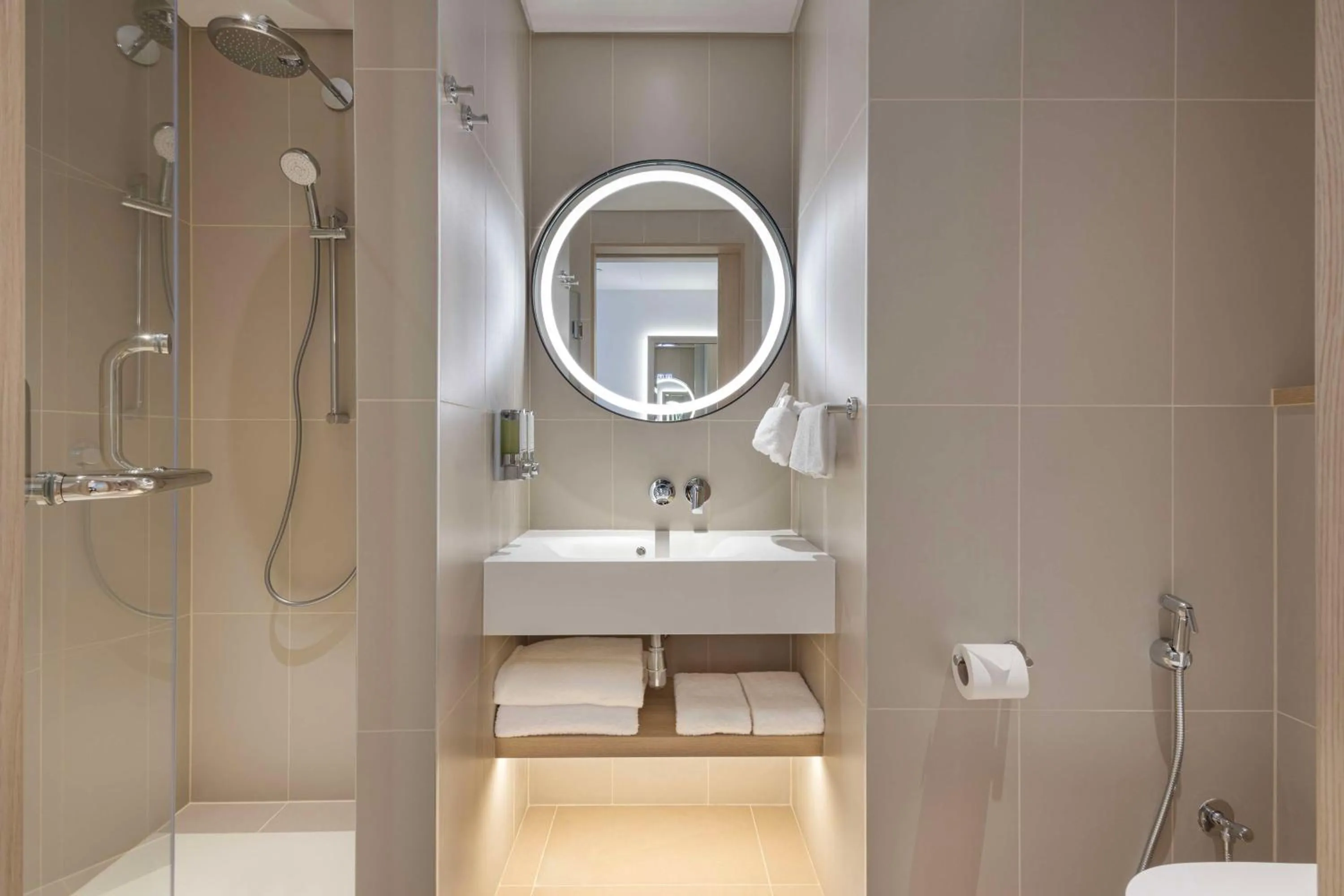 Bathroom in Hampton By Hilton Kuwait Salmiya