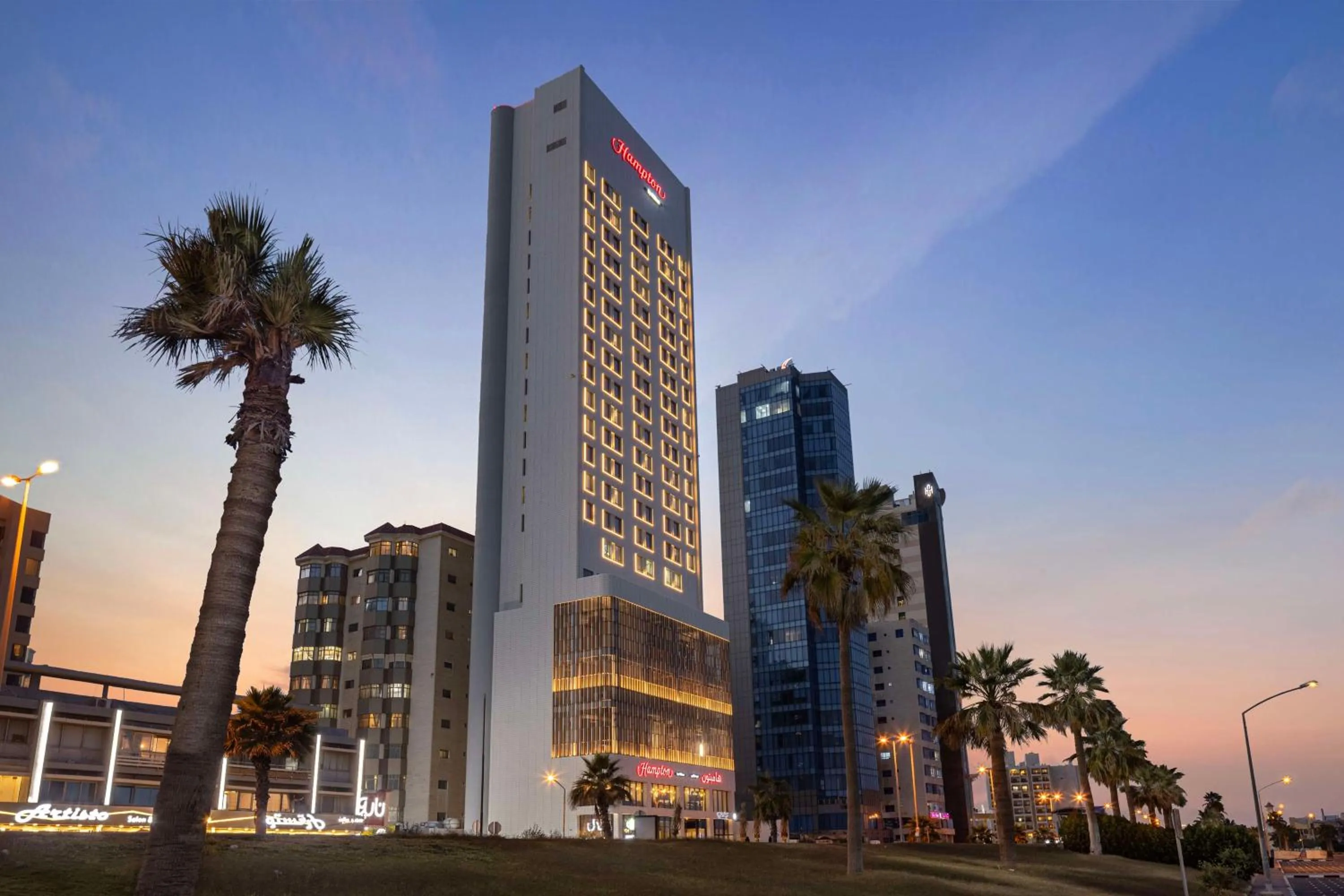 Property building in Hampton By Hilton Kuwait Salmiya