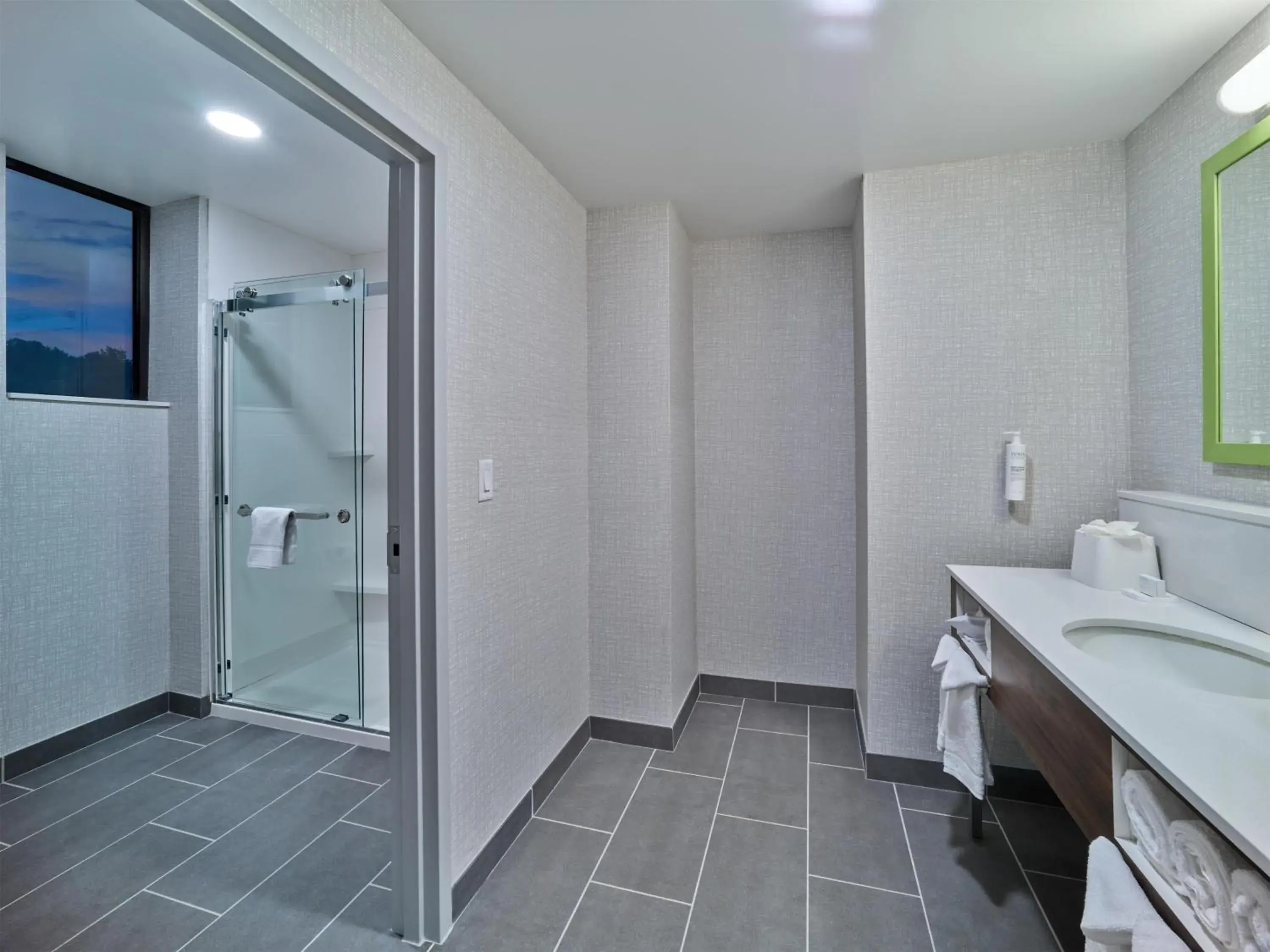 Bathroom in Hampton Inn & Suites Omaha Un Medical Center Area Bathroom in Hampton Inn & Suites Omaha Un Medical Center Area