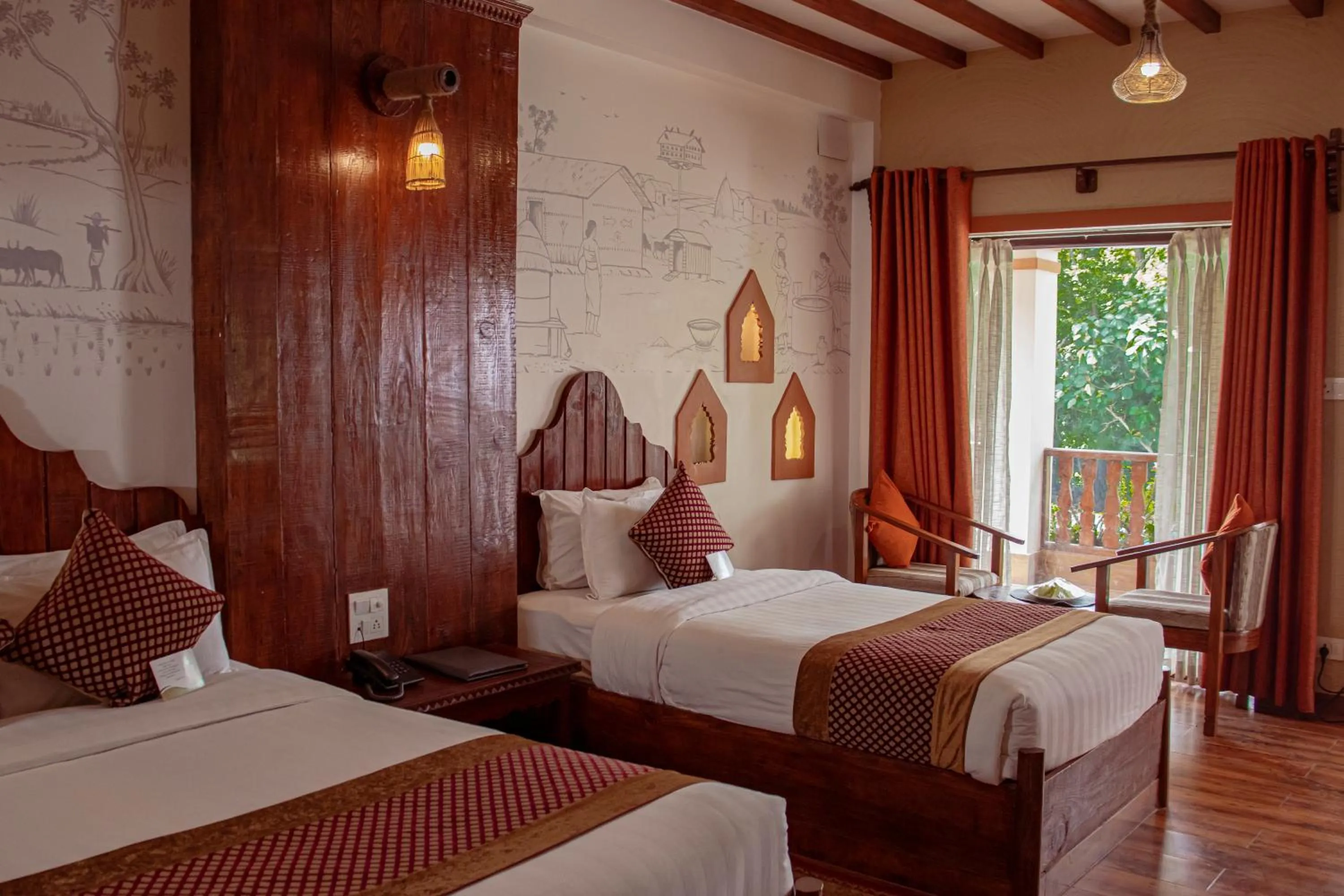 Bedroom, Bed in Hotel Jungle Crown