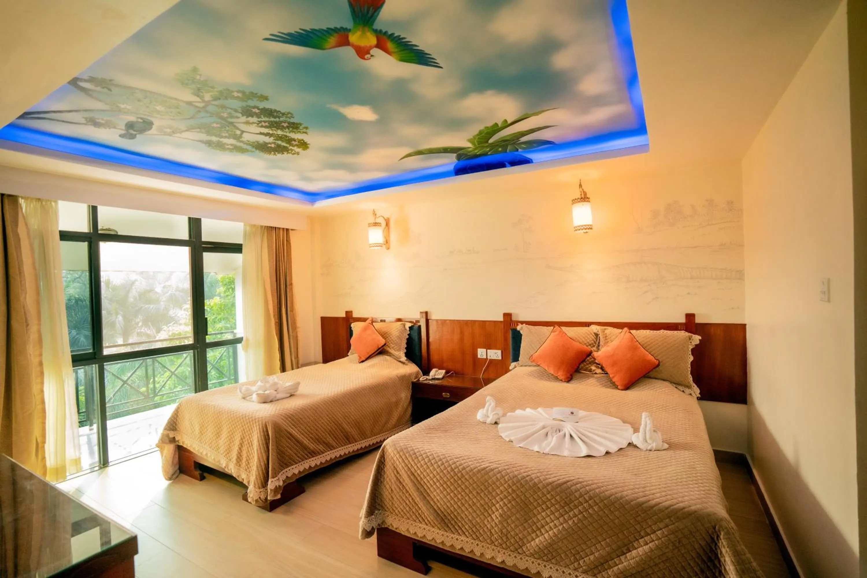 Photo of the whole room, Bed in Hotel Jungle Crown