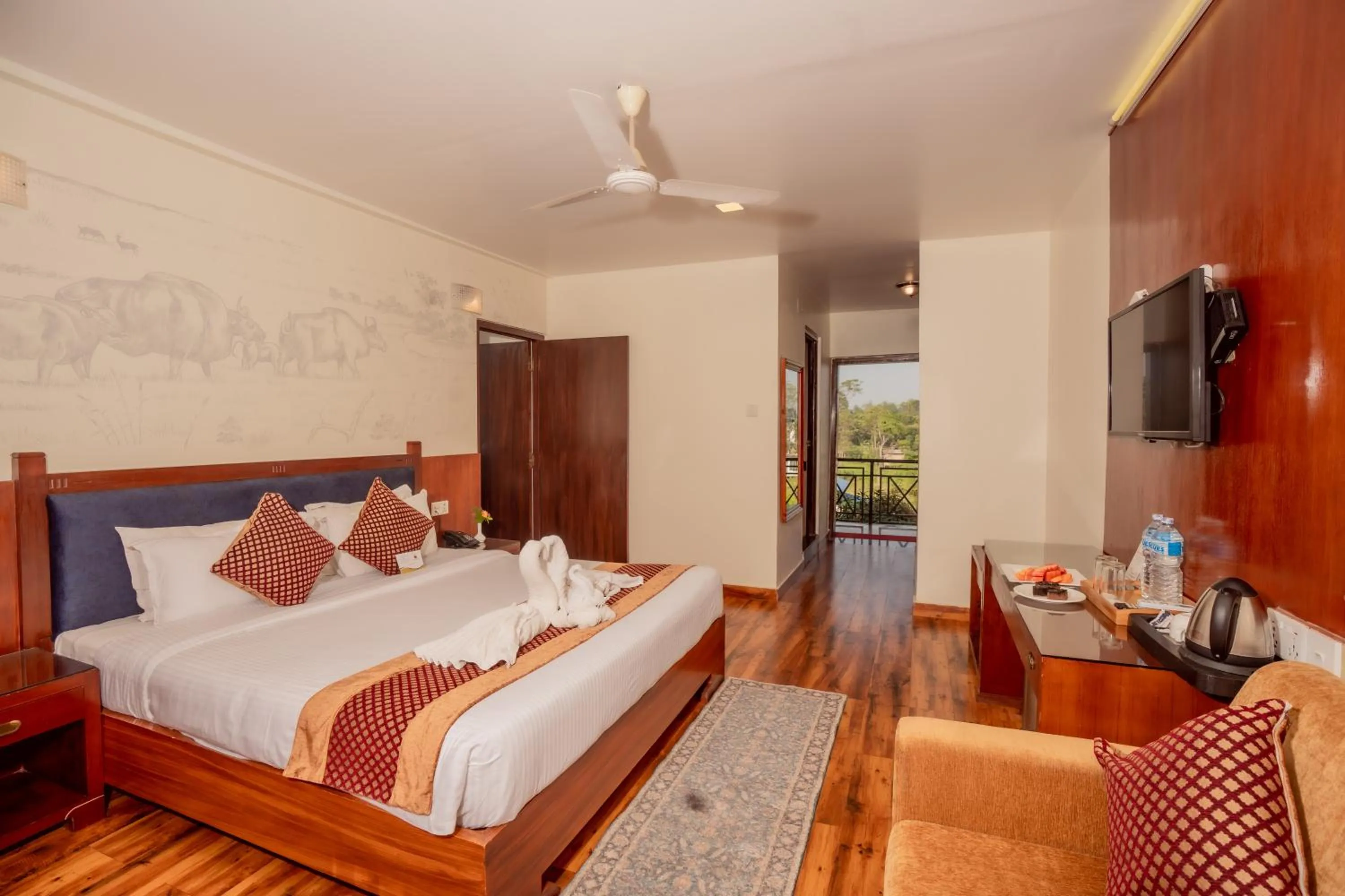 Bed in Hotel Jungle Crown