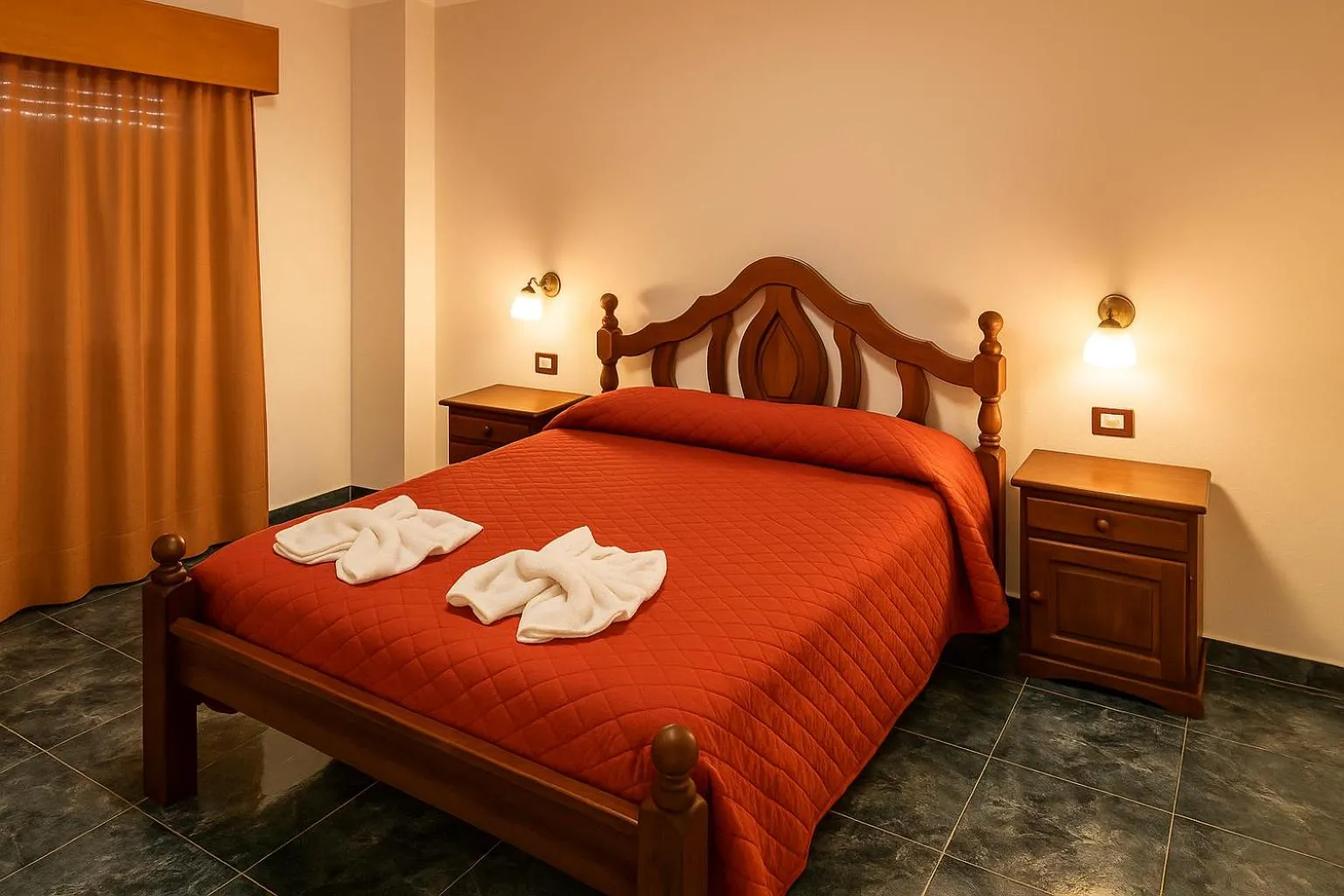 Bed in Victor Hotel