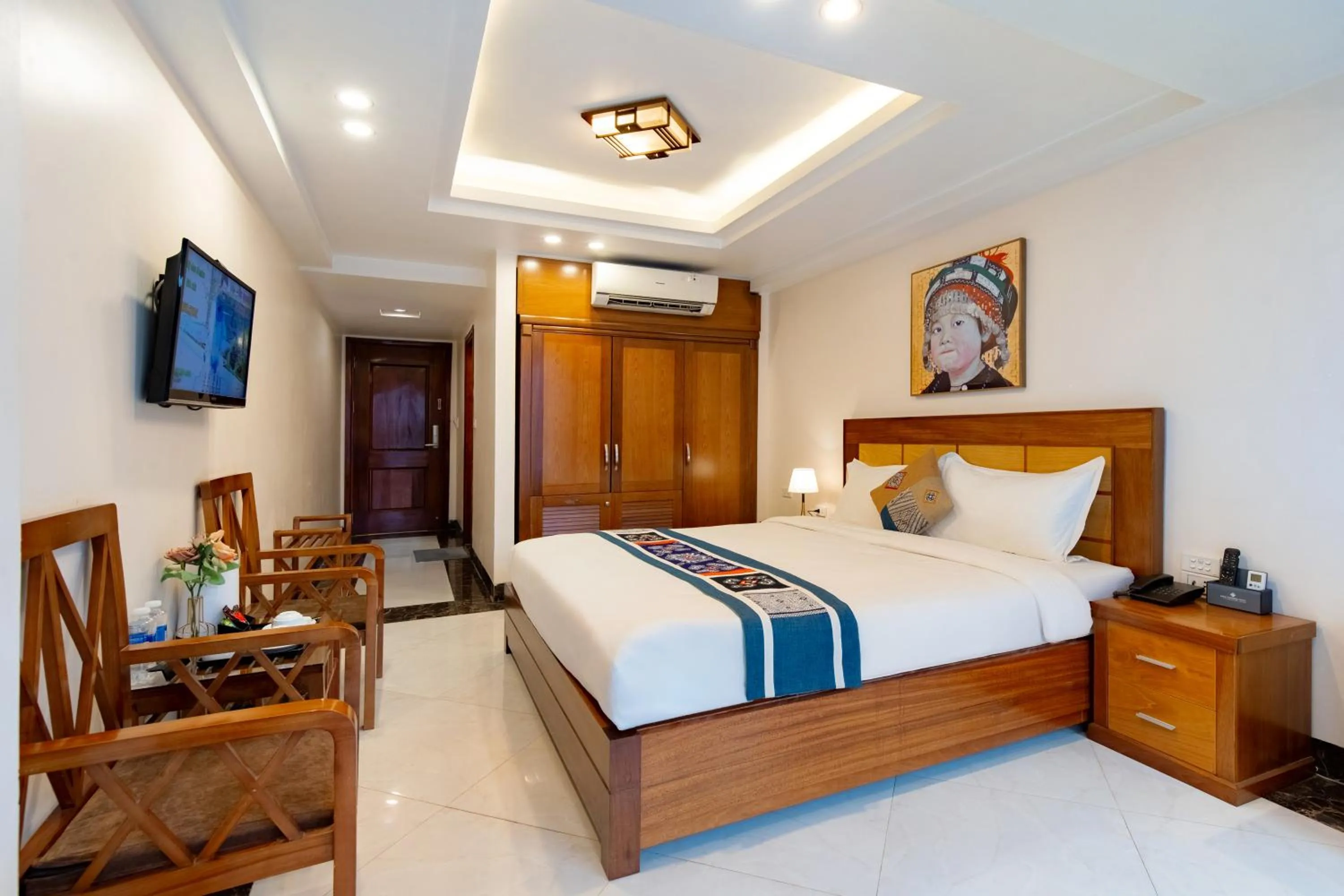 Bed in Sapa Paradise Hotel