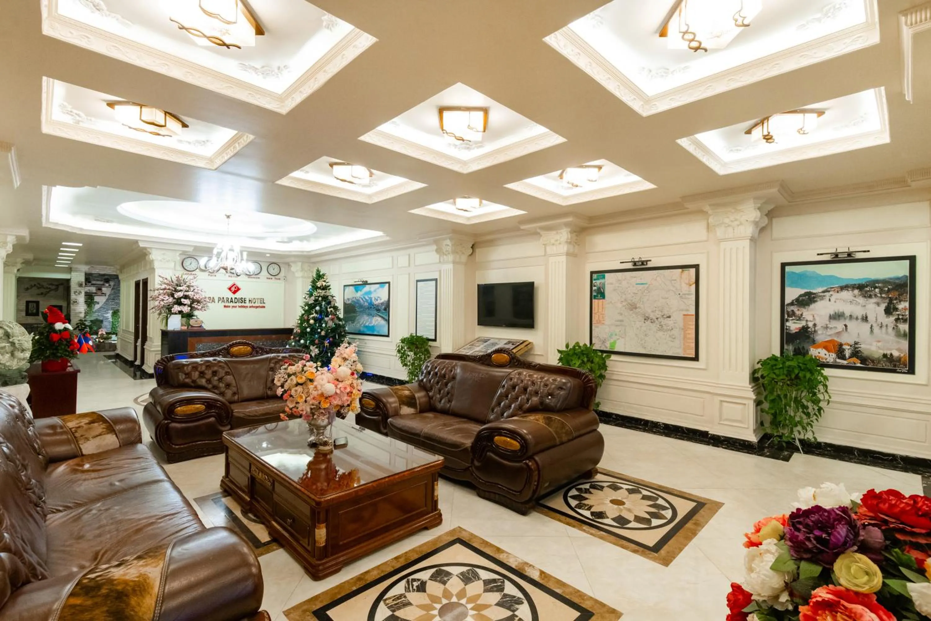 Living room in Sapa Paradise Hotel