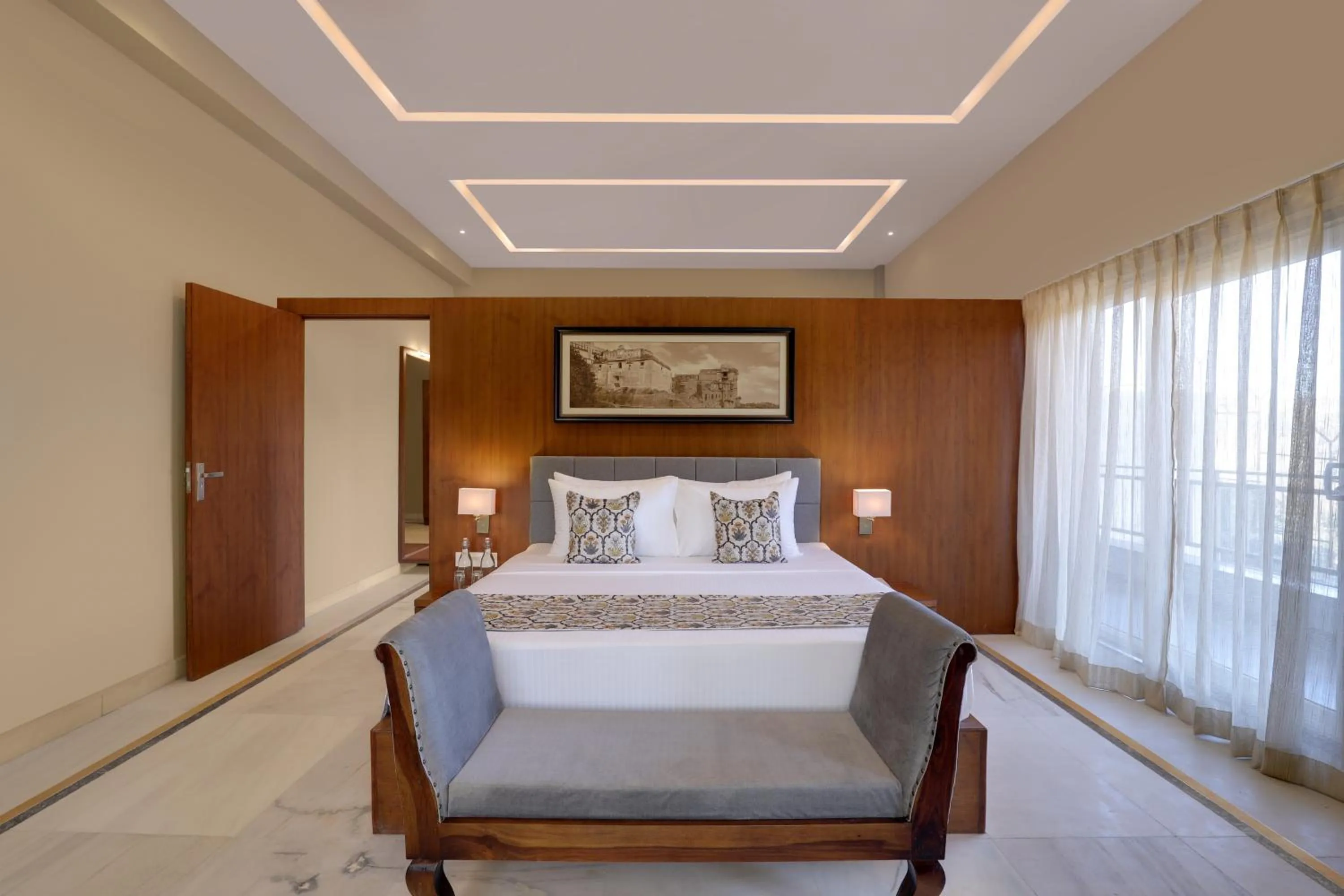 Bedroom, Bed in Lemon Tree Resort, Kumbhalgarh