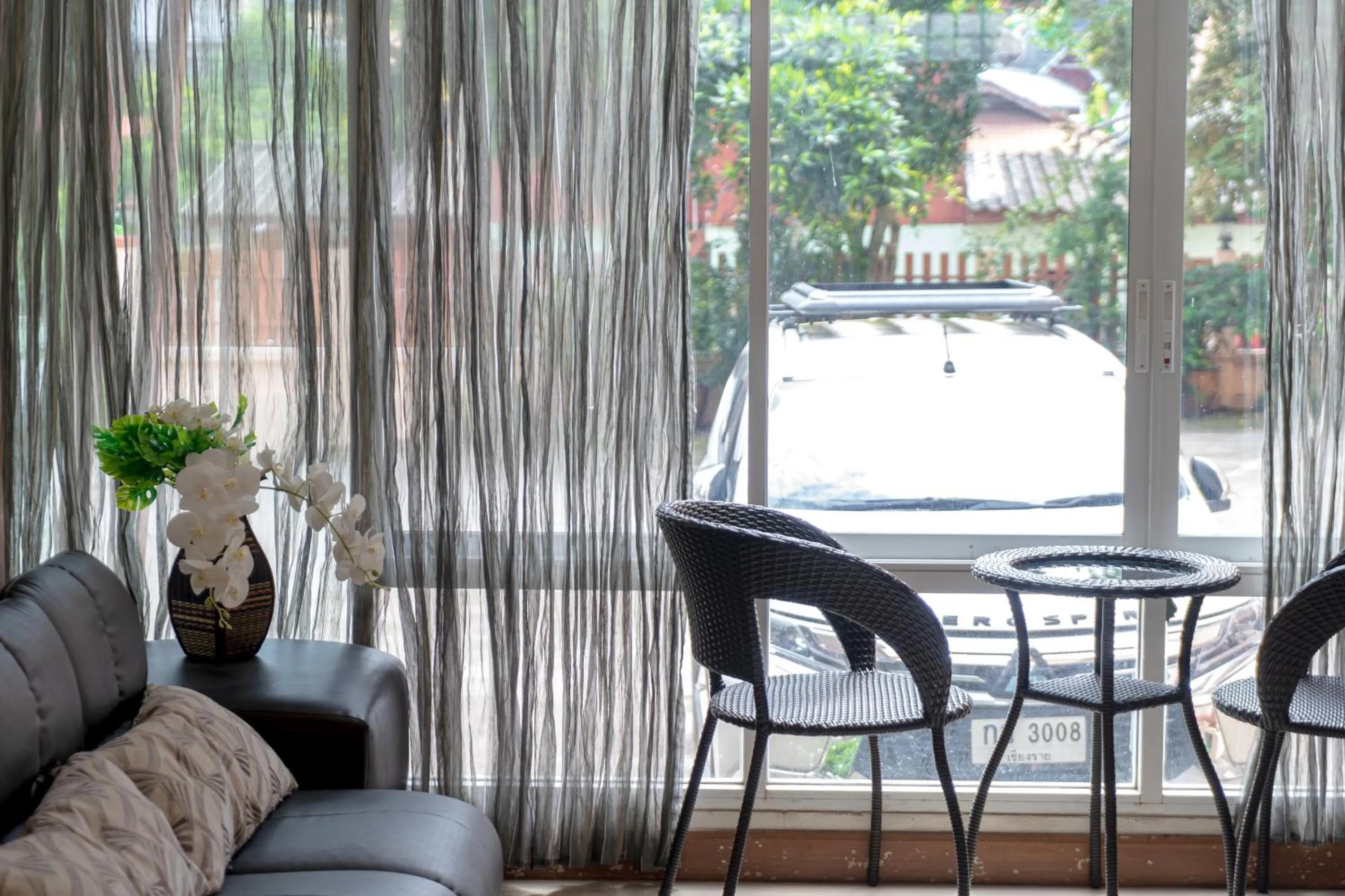 Seating area in The Infinity Suite Chiangrai