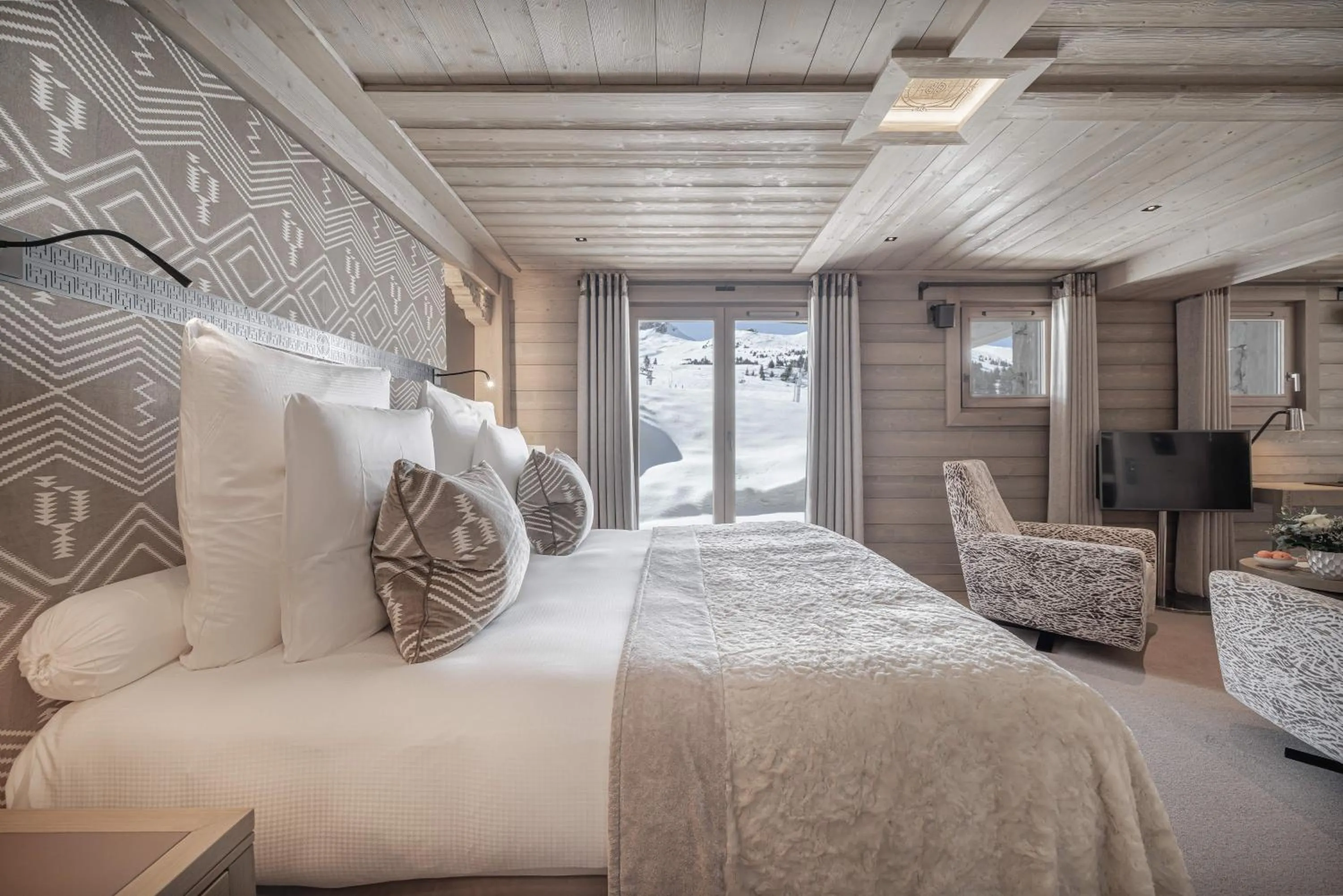 Bed in Hotel Le K2 Altitude