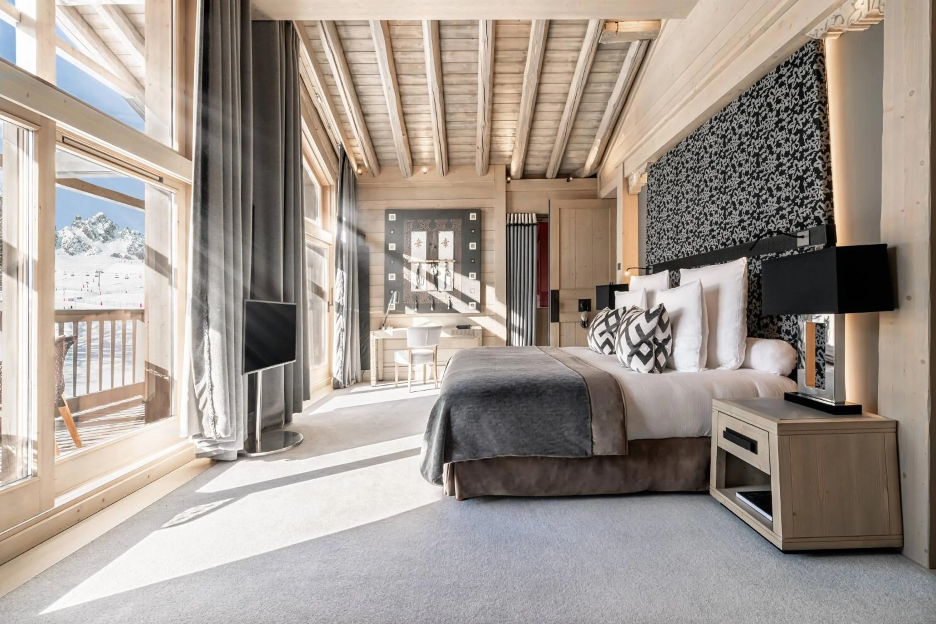 Bed in Hotel Le K2 Altitude