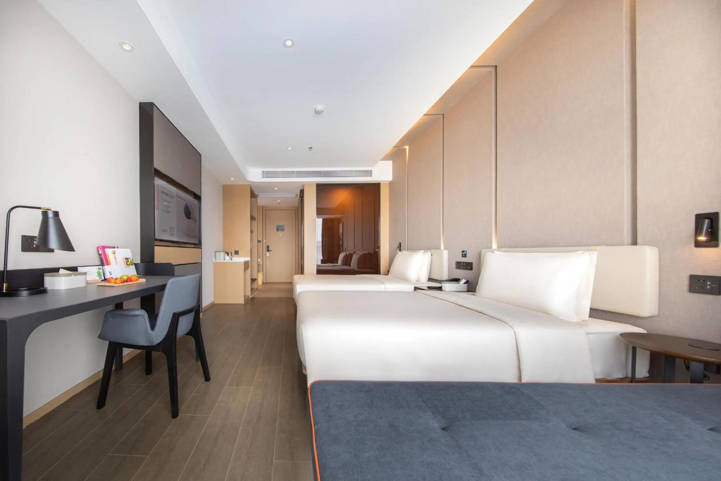 Bed in Atour Hotel Nanjing Software Avenue Metro Station