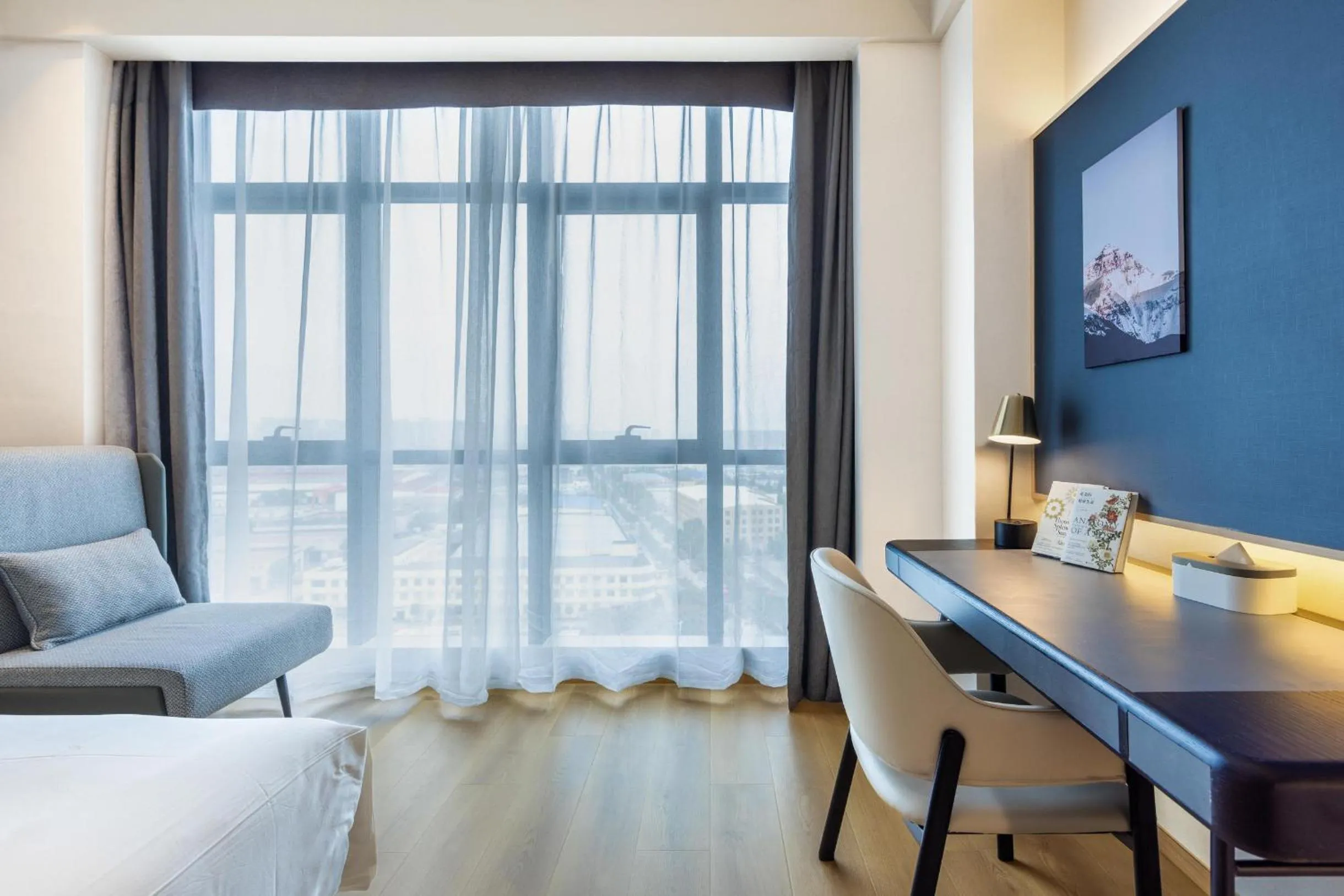 Bed in Atour X Hotel Nanjing Jiangning Future Internet Town