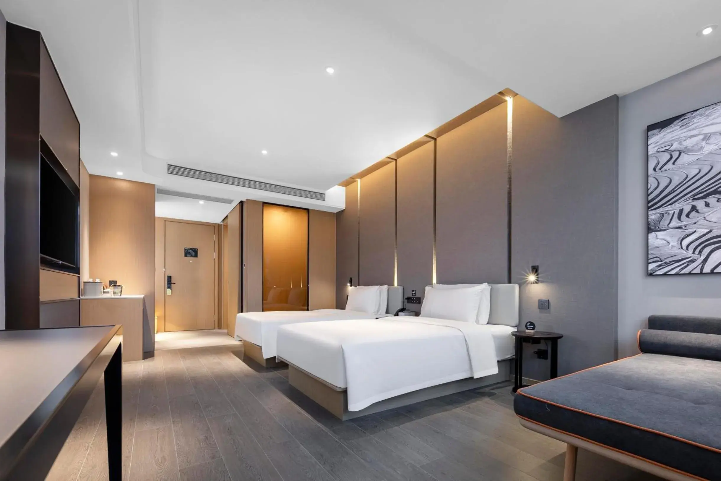 Bed in Atour Hotel Ningbo Zhenhai New City Bed in Atour Hotel Ningbo Zhenhai New City