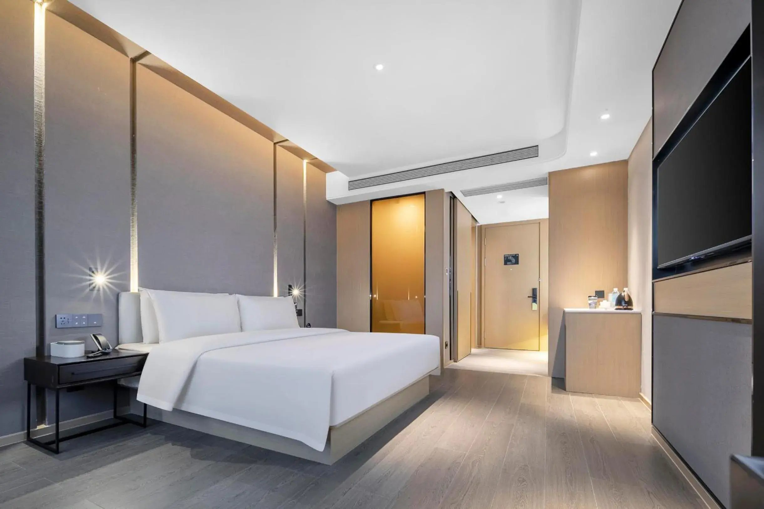 Bed in Atour Hotel Ningbo Zhenhai New City Bed in Atour Hotel Ningbo Zhenhai New City