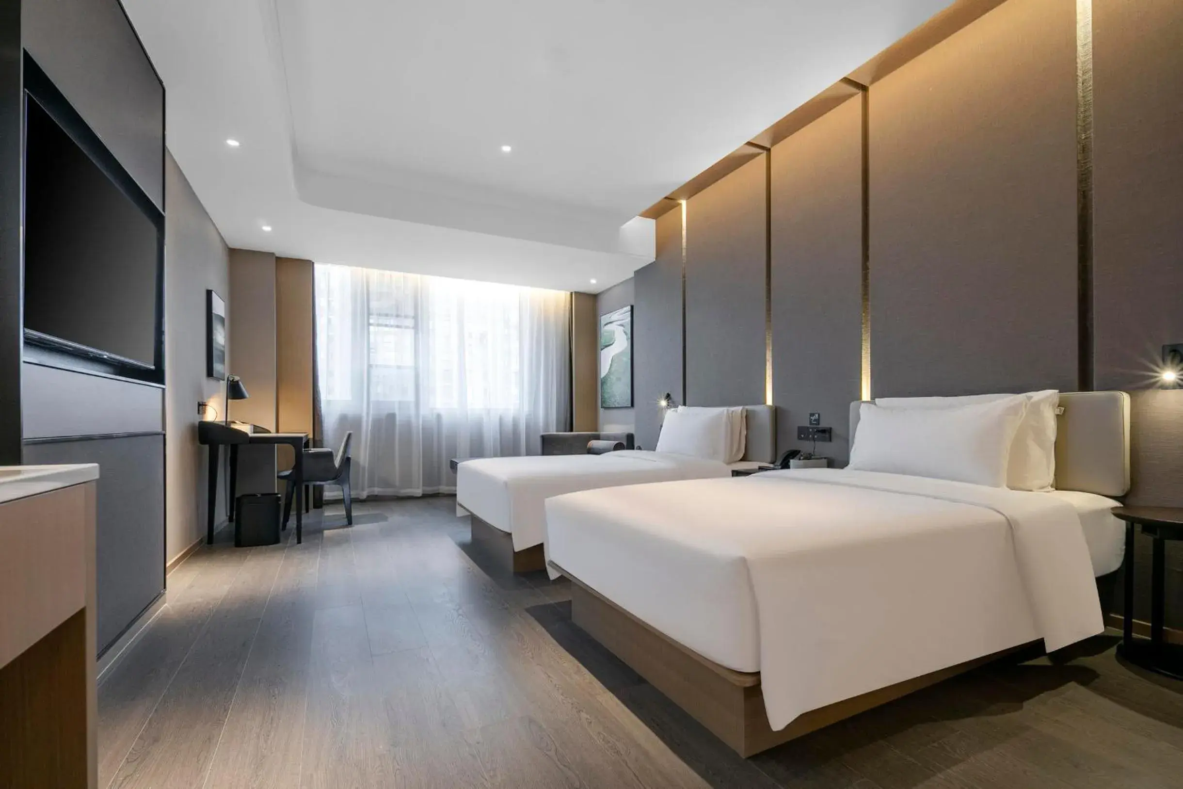 Bed in Atour Hotel Ningbo Zhenhai New City Bed in Atour Hotel Ningbo Zhenhai New City