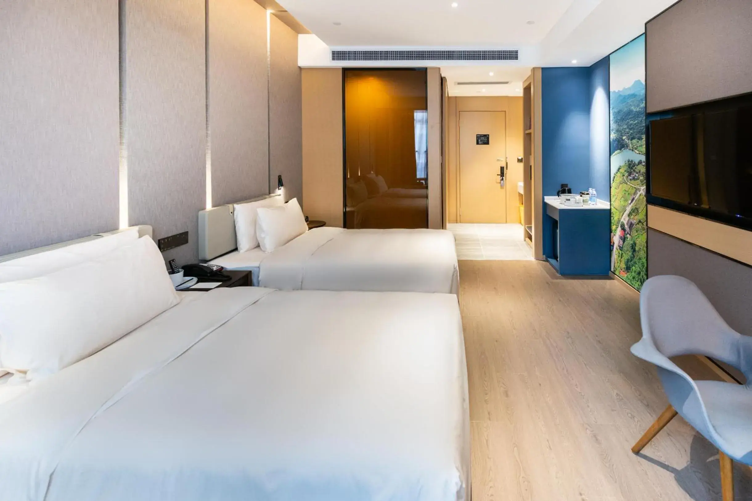 Bed in Atour Hotel Qingyuan Shunying Guangbai Bed in Atour Hotel Qingyuan Shunying Guangbai