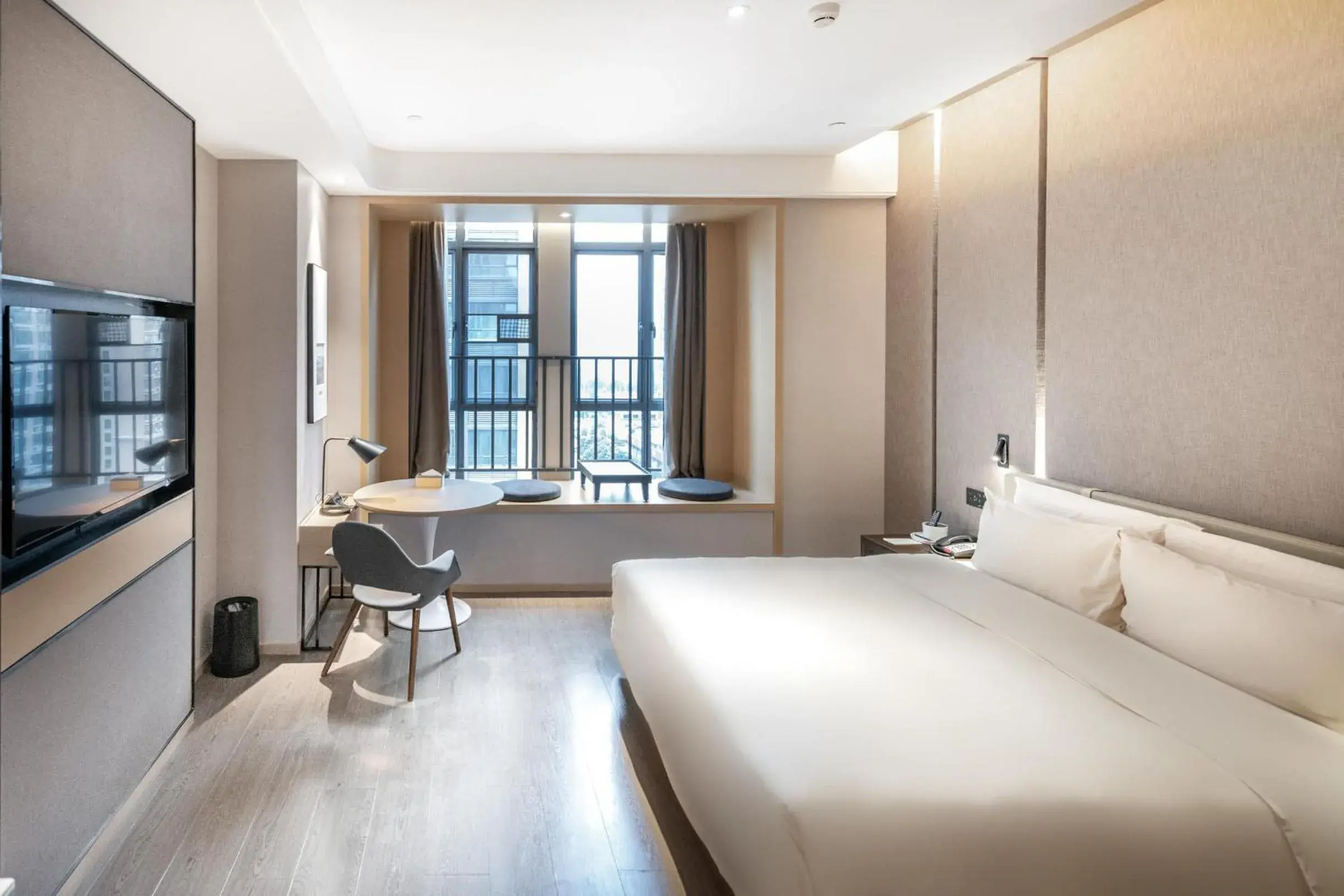 Bed in Atour Hotel Qingyuan Shunying Guangbai Bed in Atour Hotel Qingyuan Shunying Guangbai