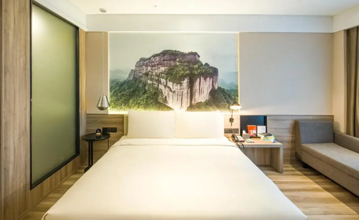 Bed in Atour Hotel Foshan Nanhai Qiandeng Lake Guicheng Bed in Atour Hotel Foshan Nanhai Qiandeng Lake Guicheng
