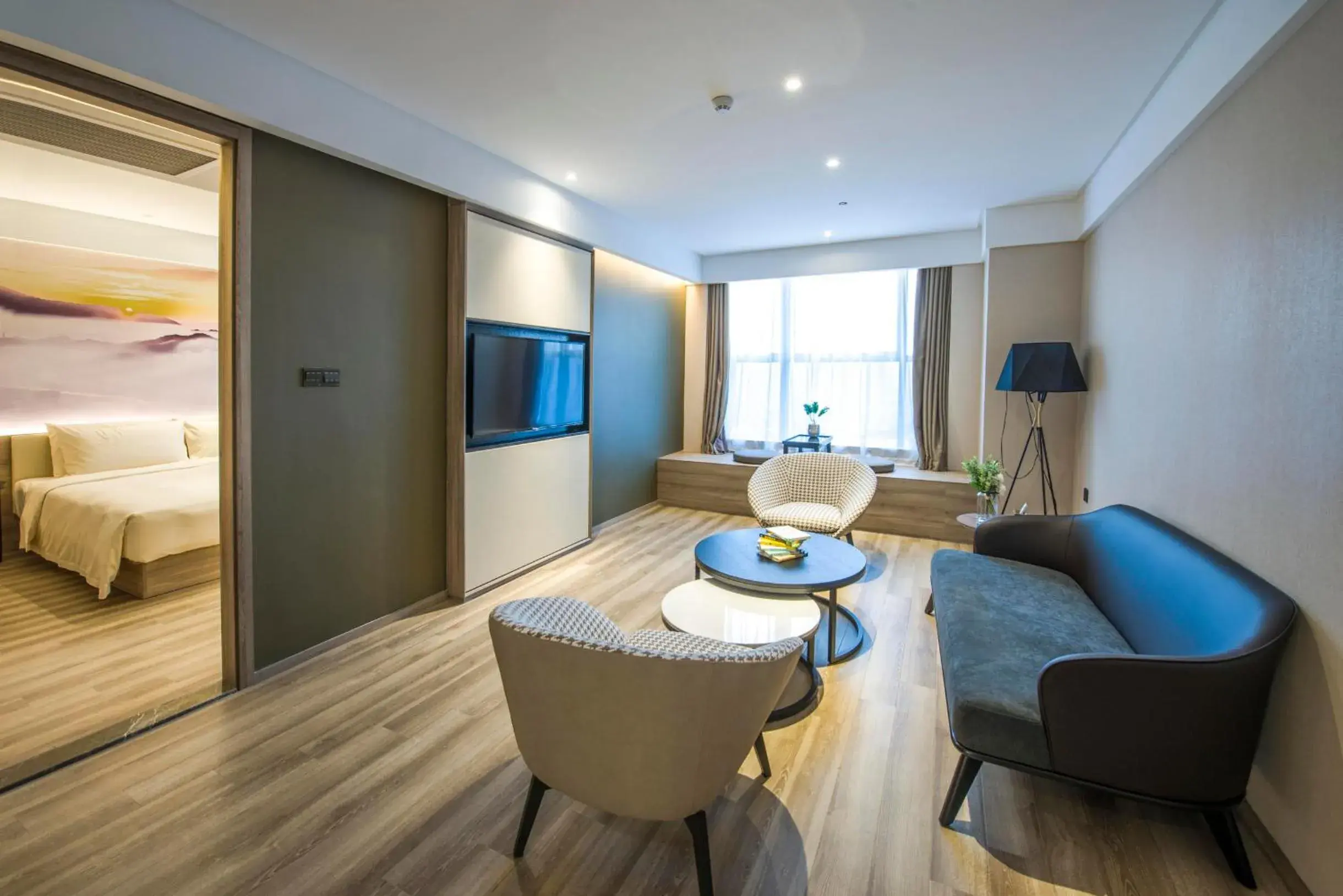 Bed in Atour Hotel Foshan Nanhai Qiandeng Lake Guicheng Bed in Atour Hotel Foshan Nanhai Qiandeng Lake Guicheng