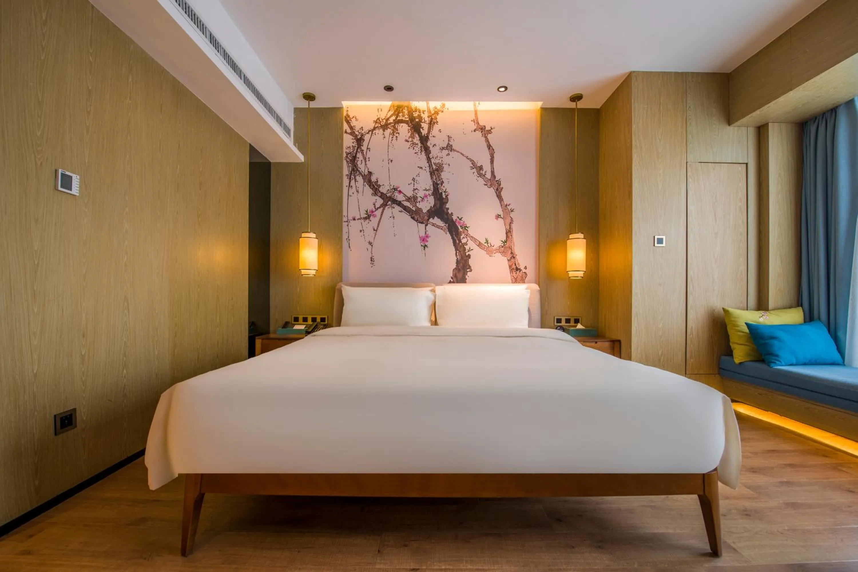 Bed in Atour S Hotel Guangzhou Beijing Road Tianzi Wharf